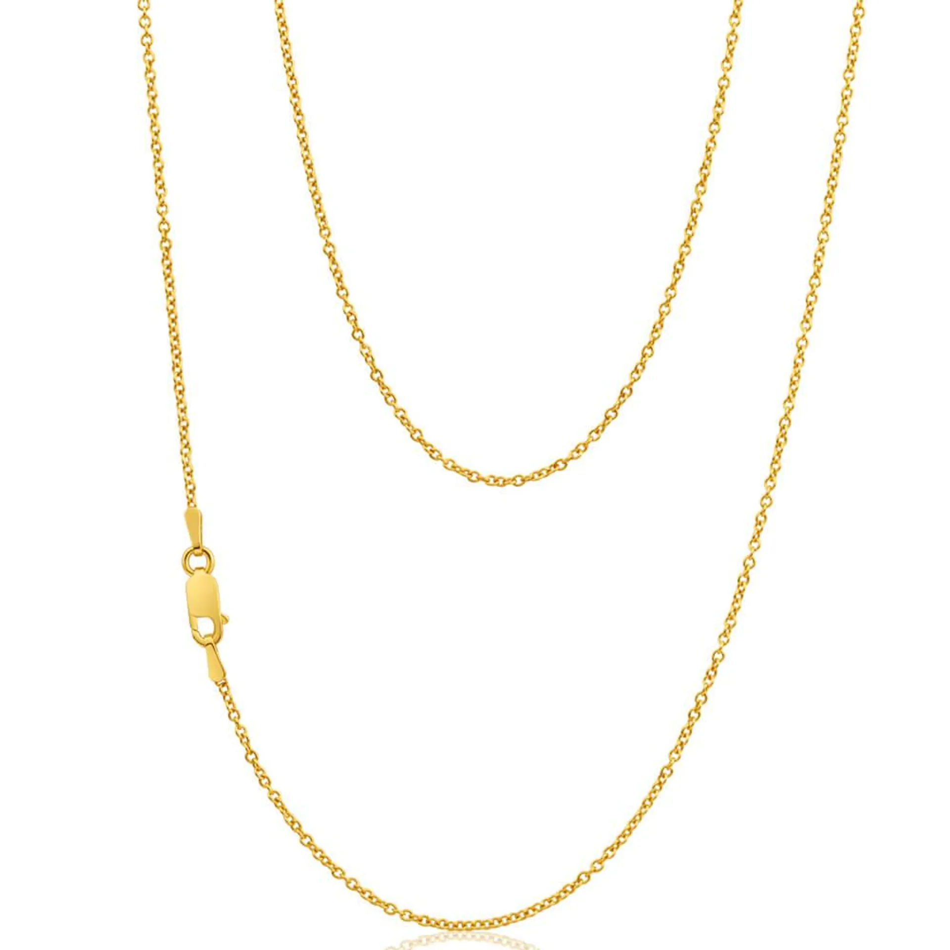 9ct Superb Yellow Gold Silver Filled Belcher Chain