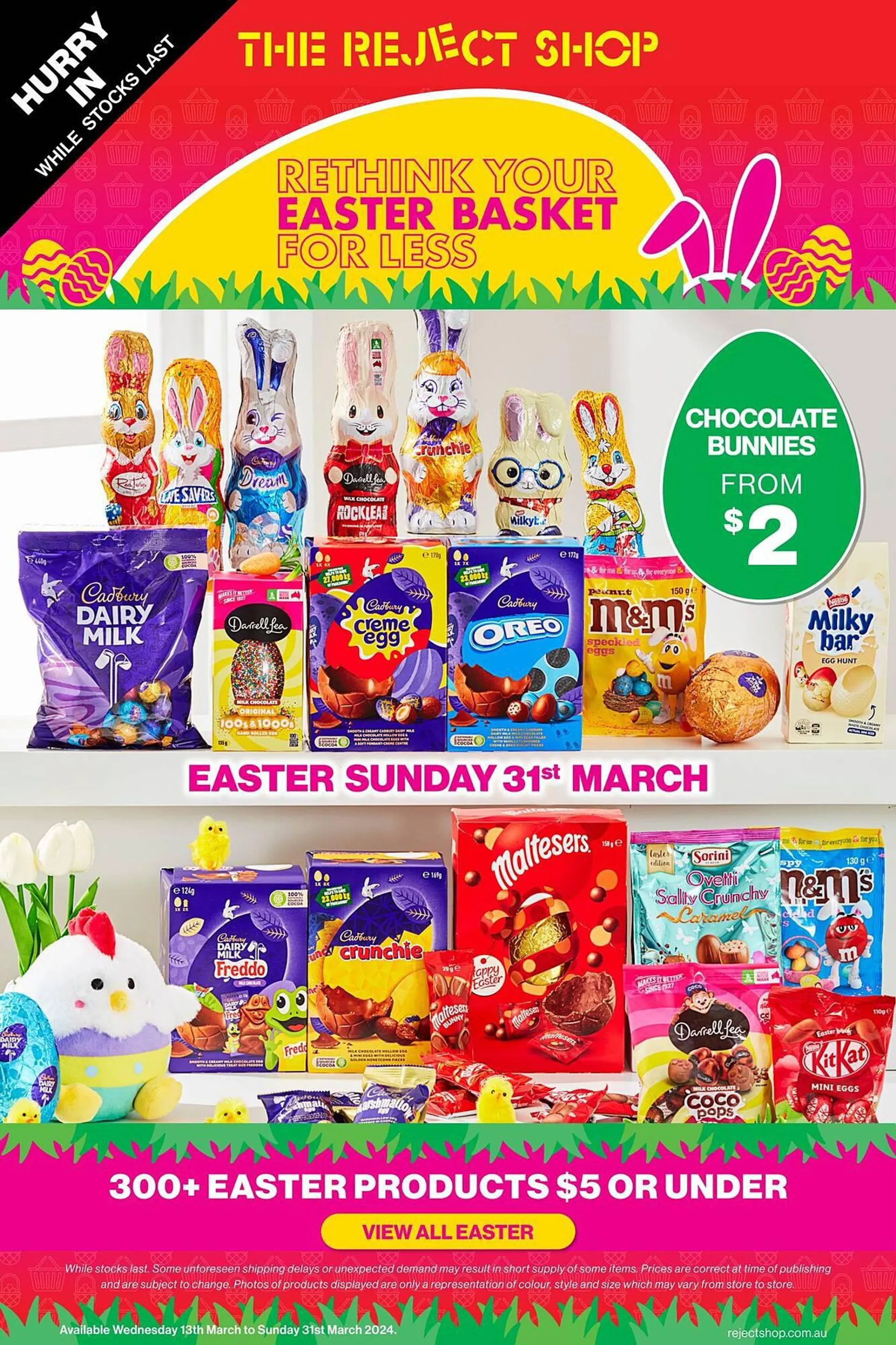 The Reject Shop catalogue - Catalogue valid from 13 March to 31 March 2024 - page 1