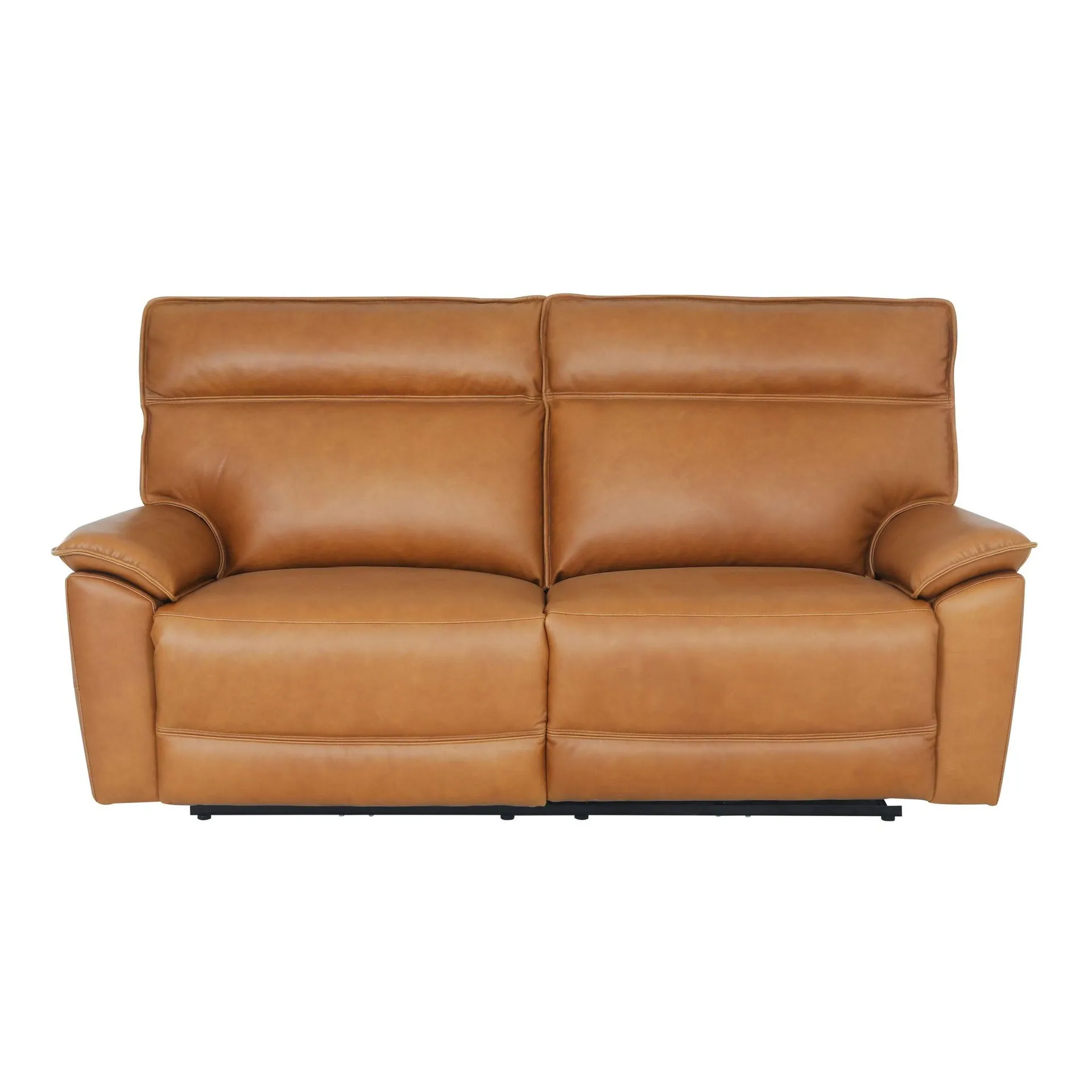 Dillon 3 Seater Leather Recliner Sofa Light Chestnut