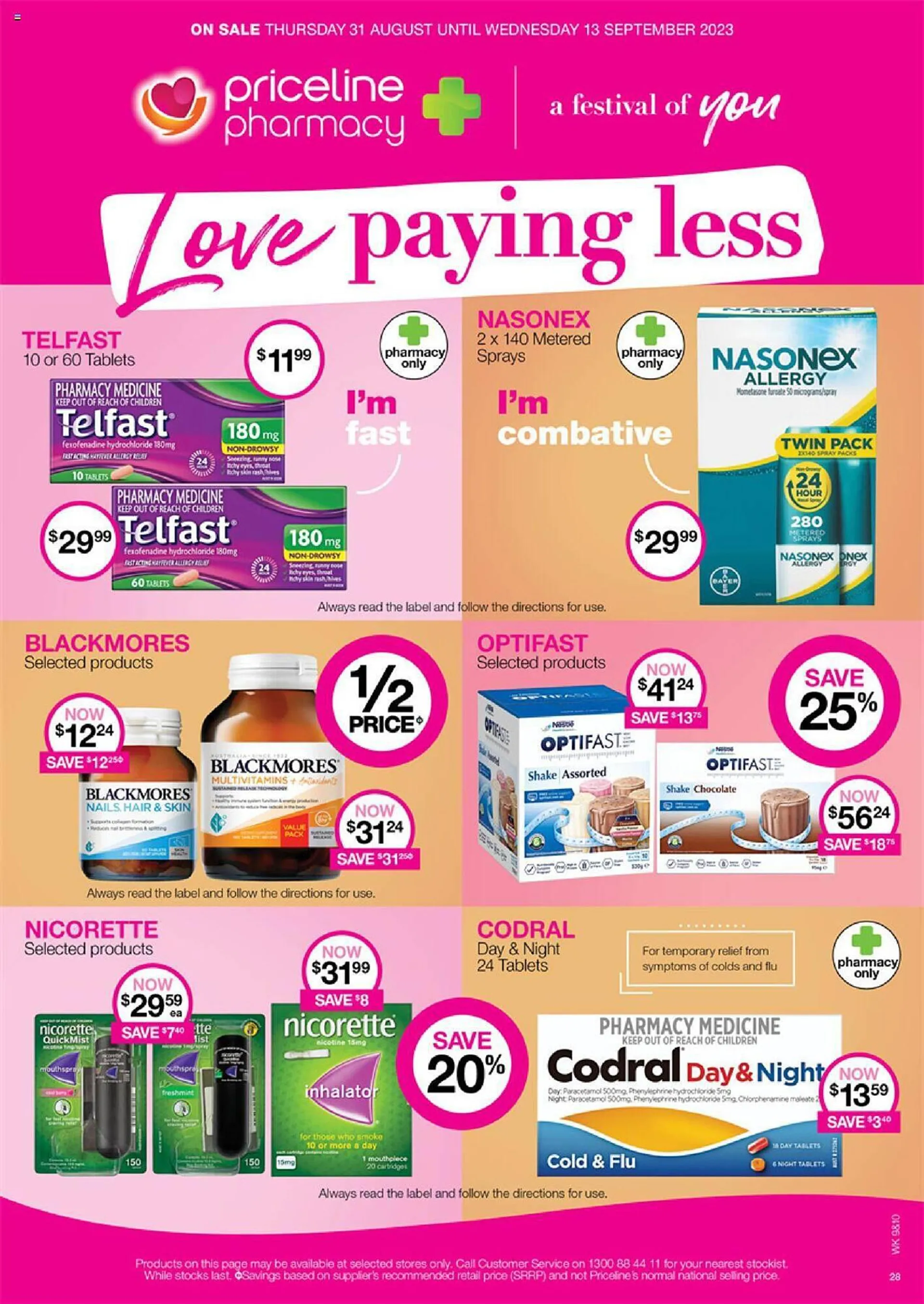 Priceline Catalogue - Catalogue valid from 24 August to 12 September 2023 - page 28