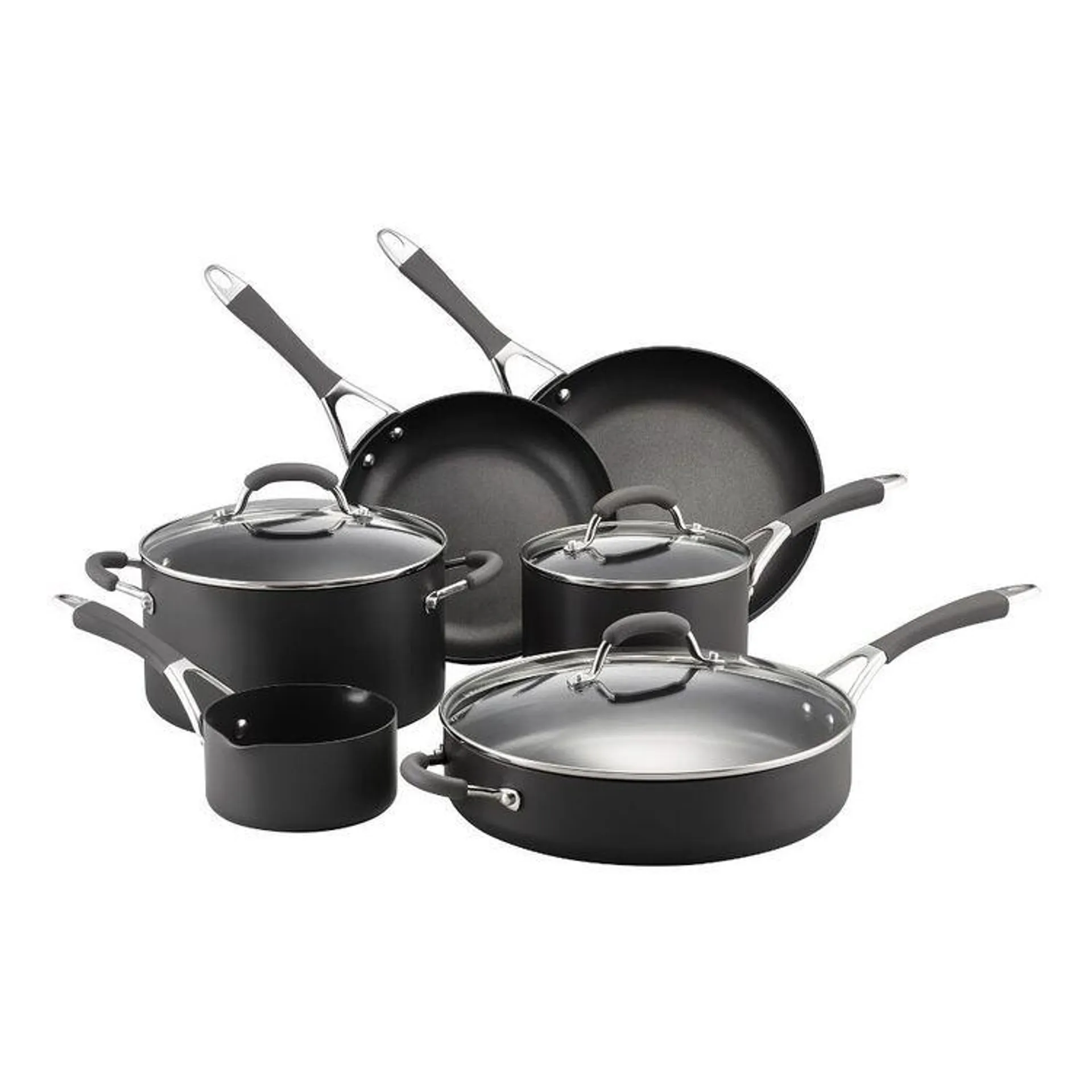 Raco Reliance Hard Anodised 6 Piece Cookware Set Black