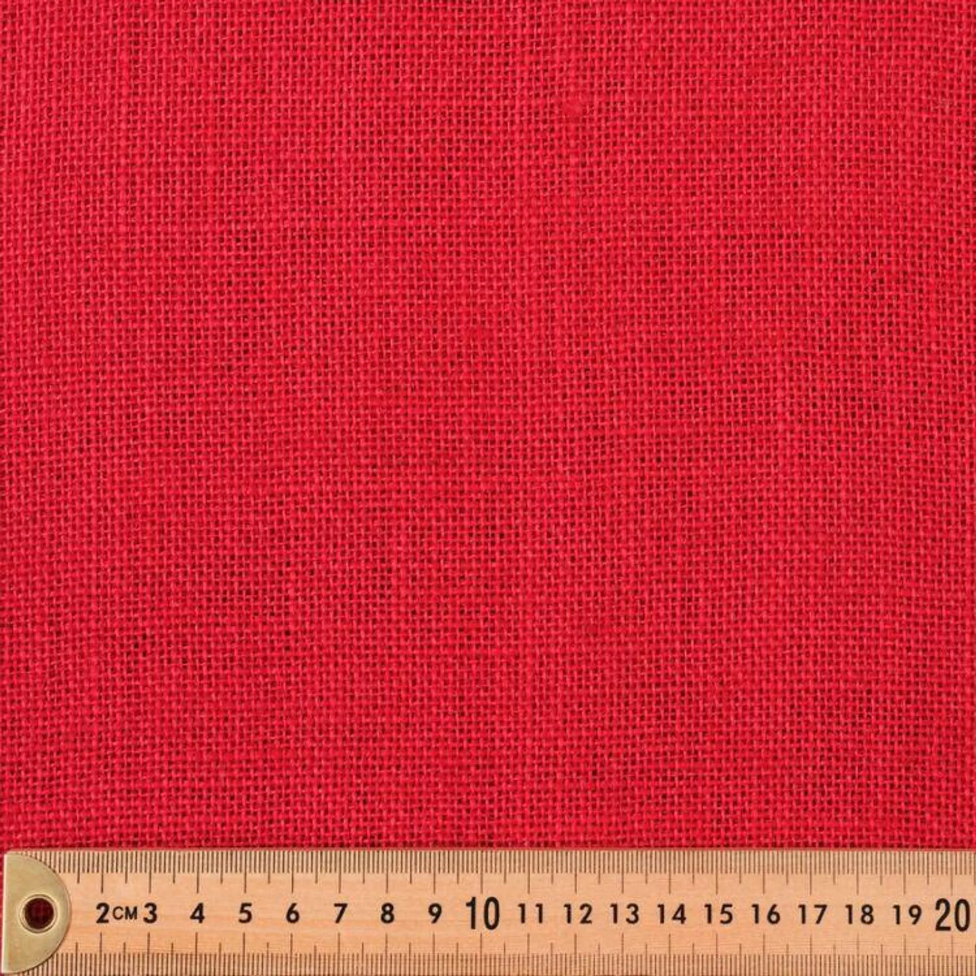 Runner Hessian 40 cm Fabric Red 40 cm