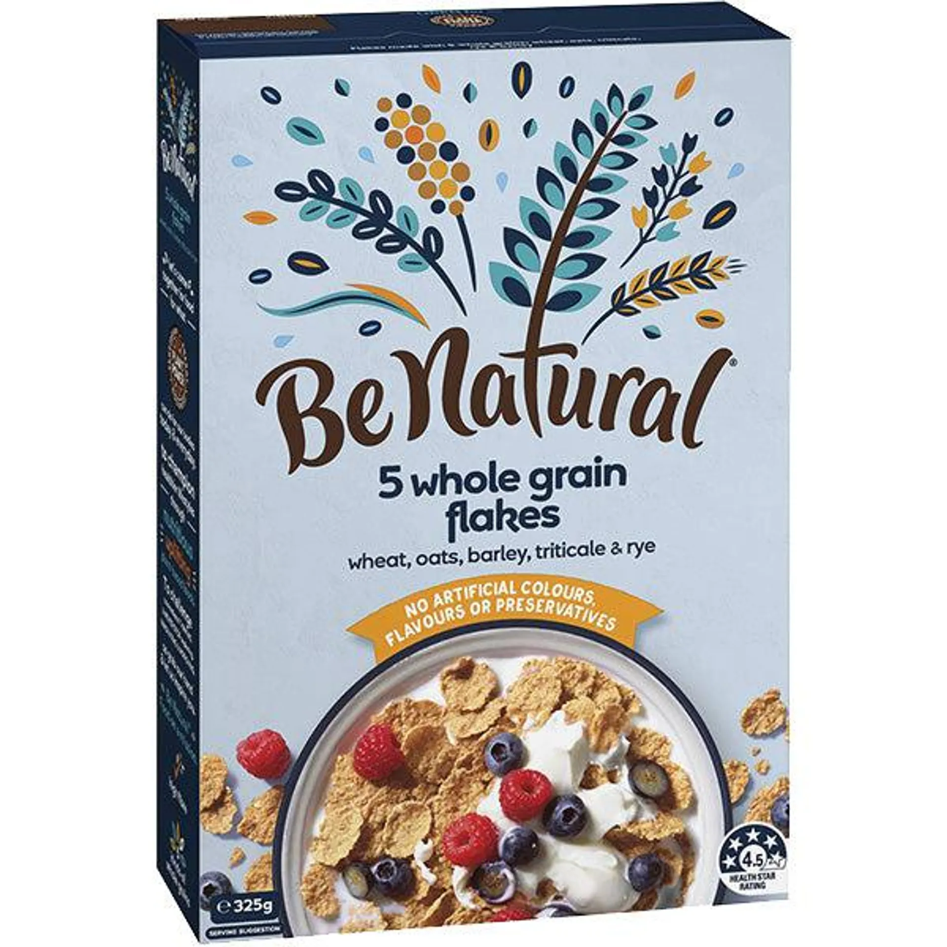 Be Natural Wholegrain Flake Cereal 325g