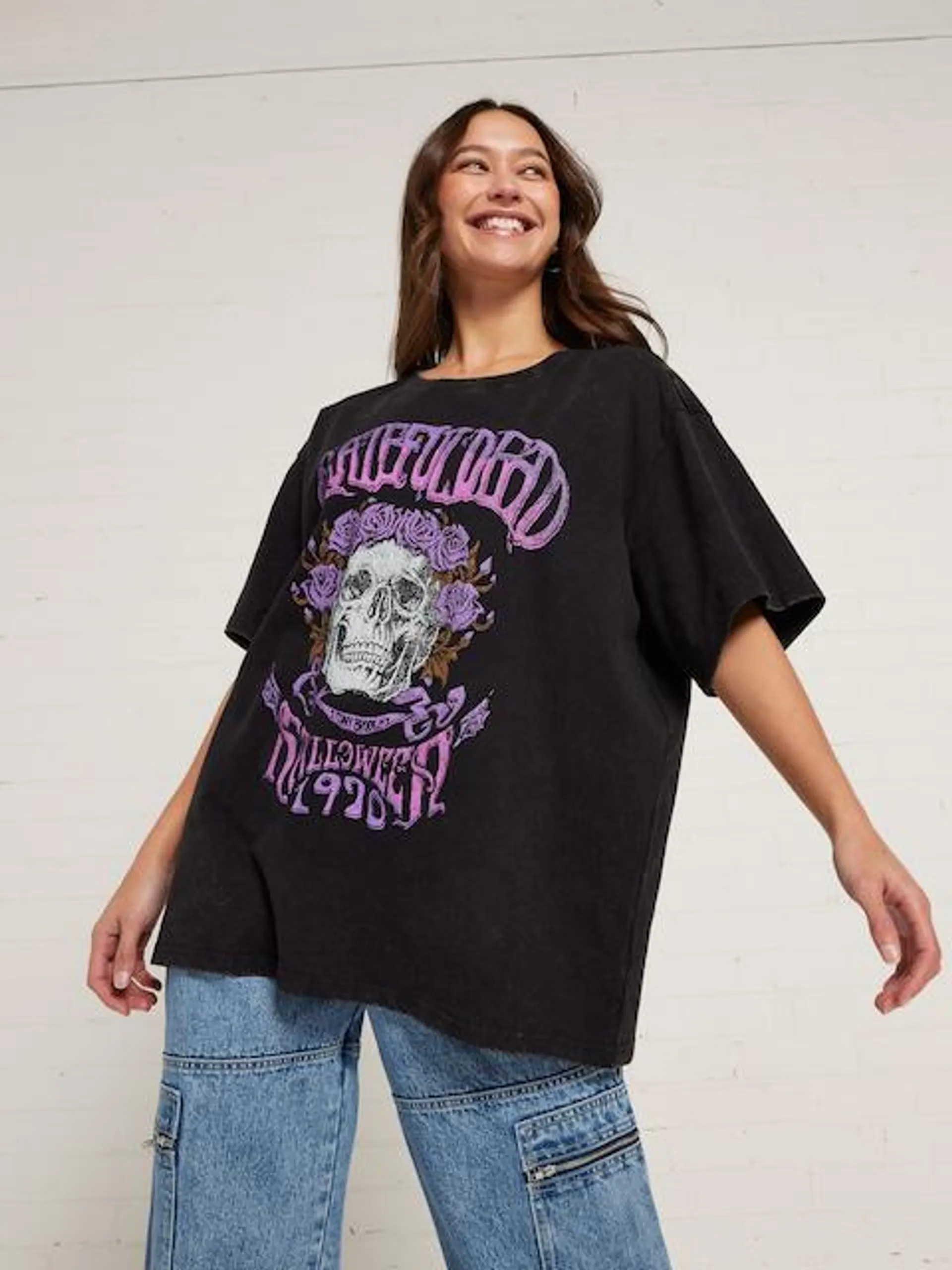 Music Grateful Dead Oversized Tee