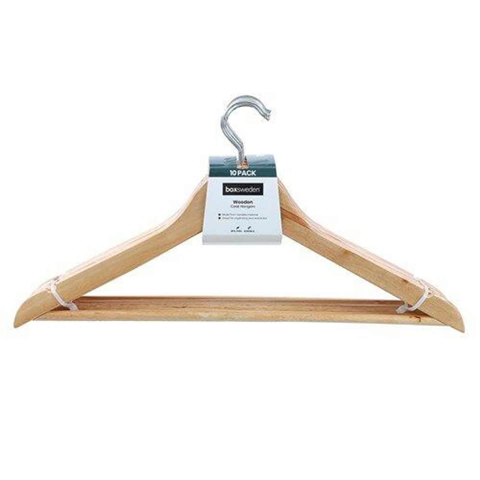 Wooden Hangers 10pk