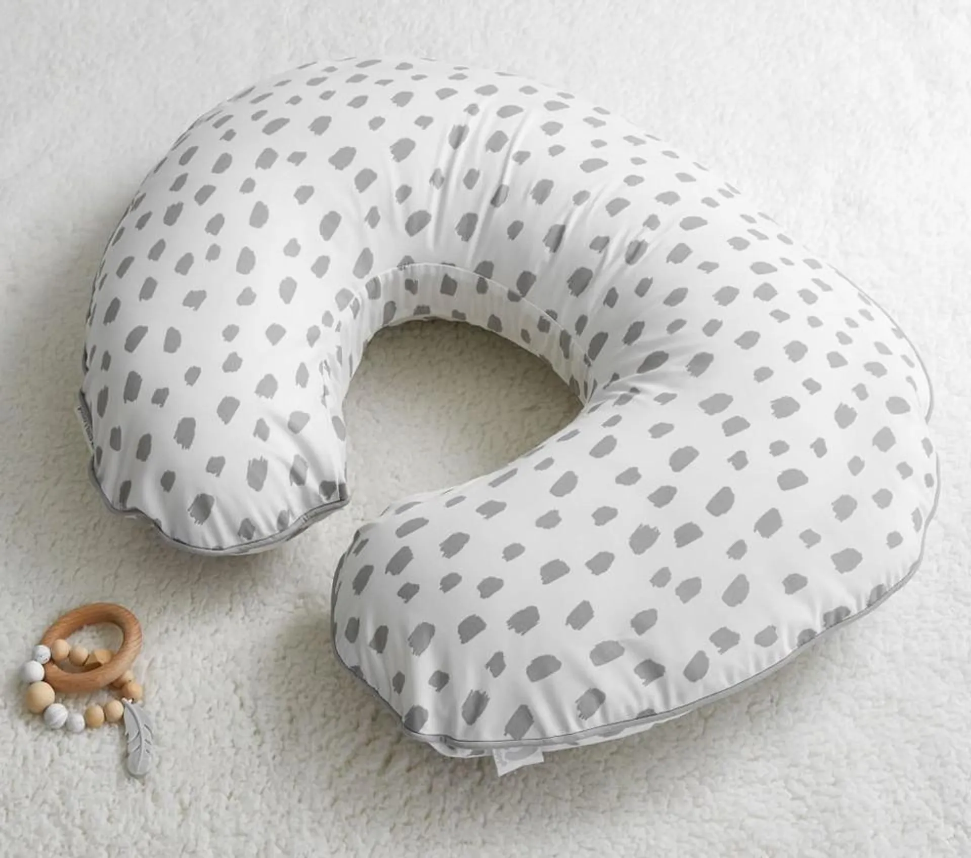 Gray Brush Stroke Boppy® Nursing & Infant Support Pillow & Slipcover