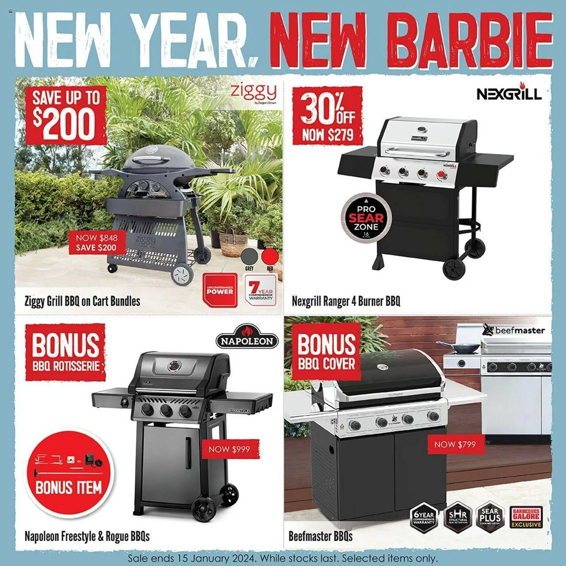Barbeques Galore Catalogue - Catalogue valid from 2 January to 15 January 2024 - page 1