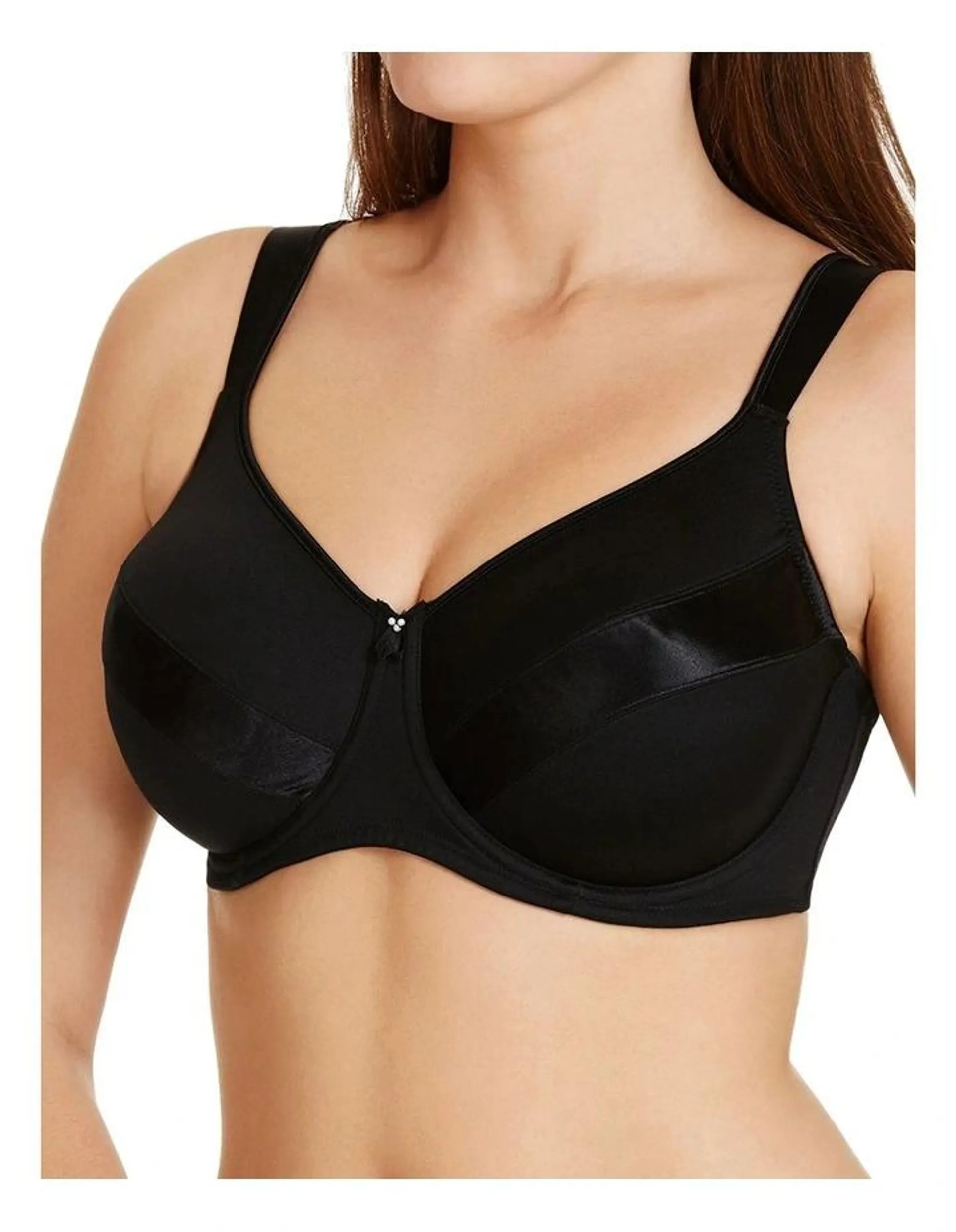 Minimiser Underwire Bra in Black