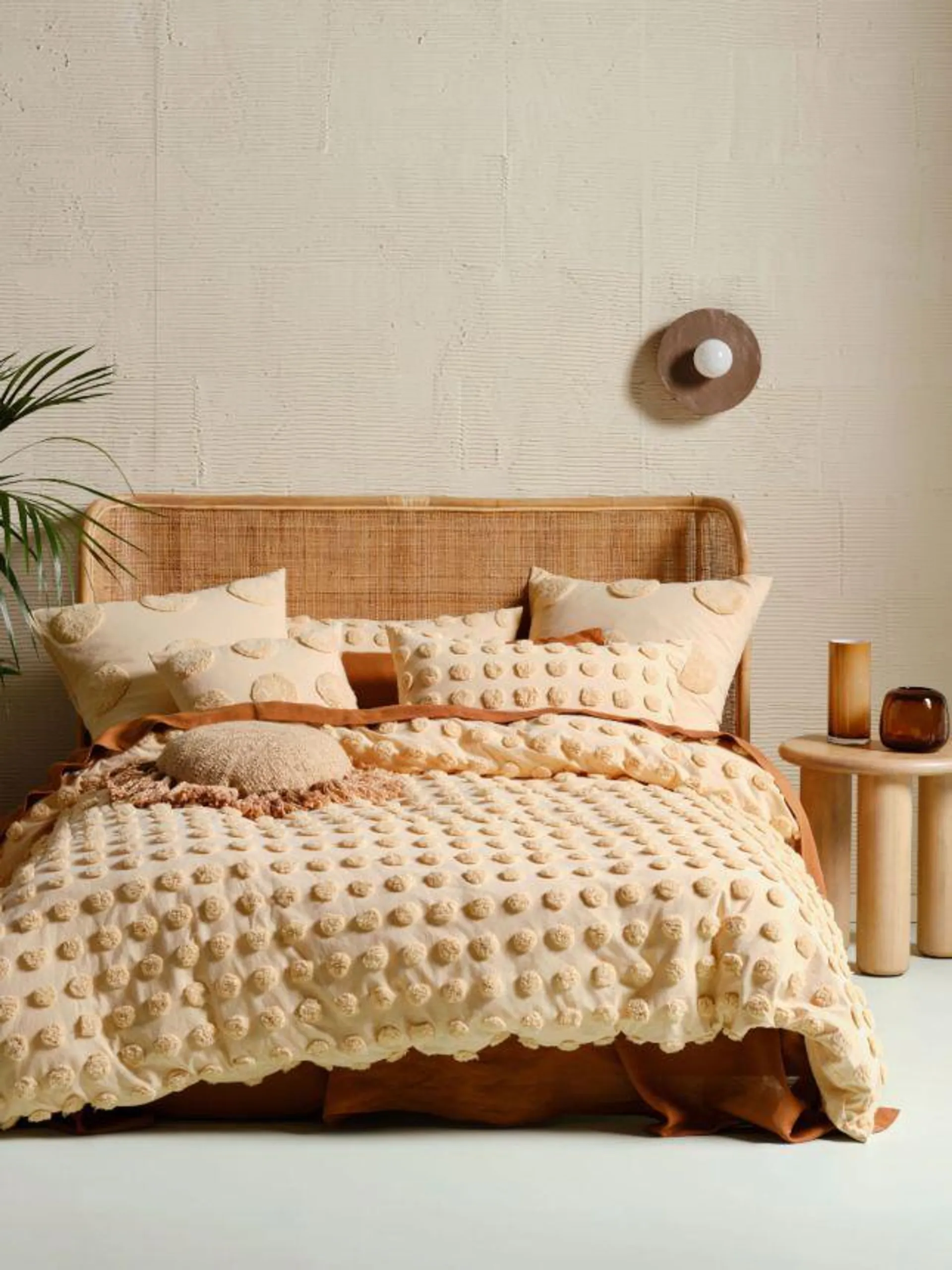 Haze Pale Peach Quilt Cover Set