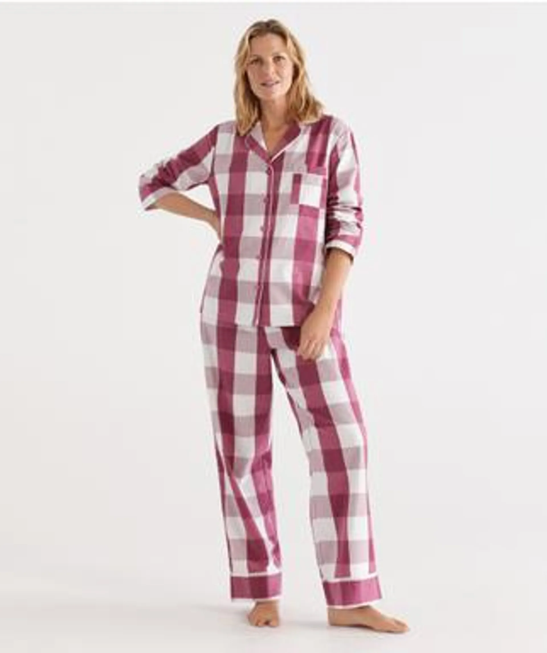 Heart Print Flannelette Pyjama Set