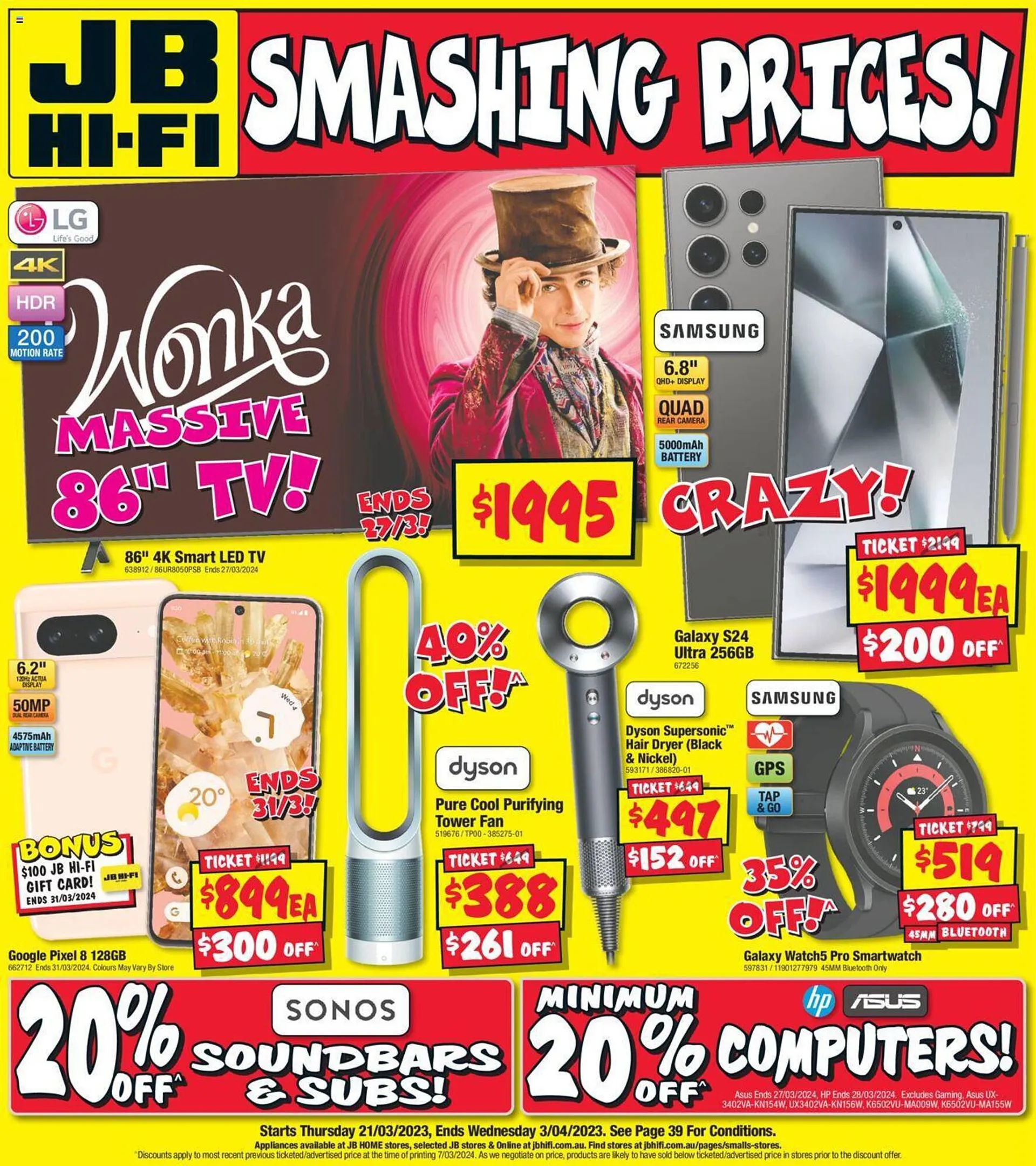 JB Hi-Fi catalogue - Catalogue valid from 21 March to 3 April 2024 - page 1