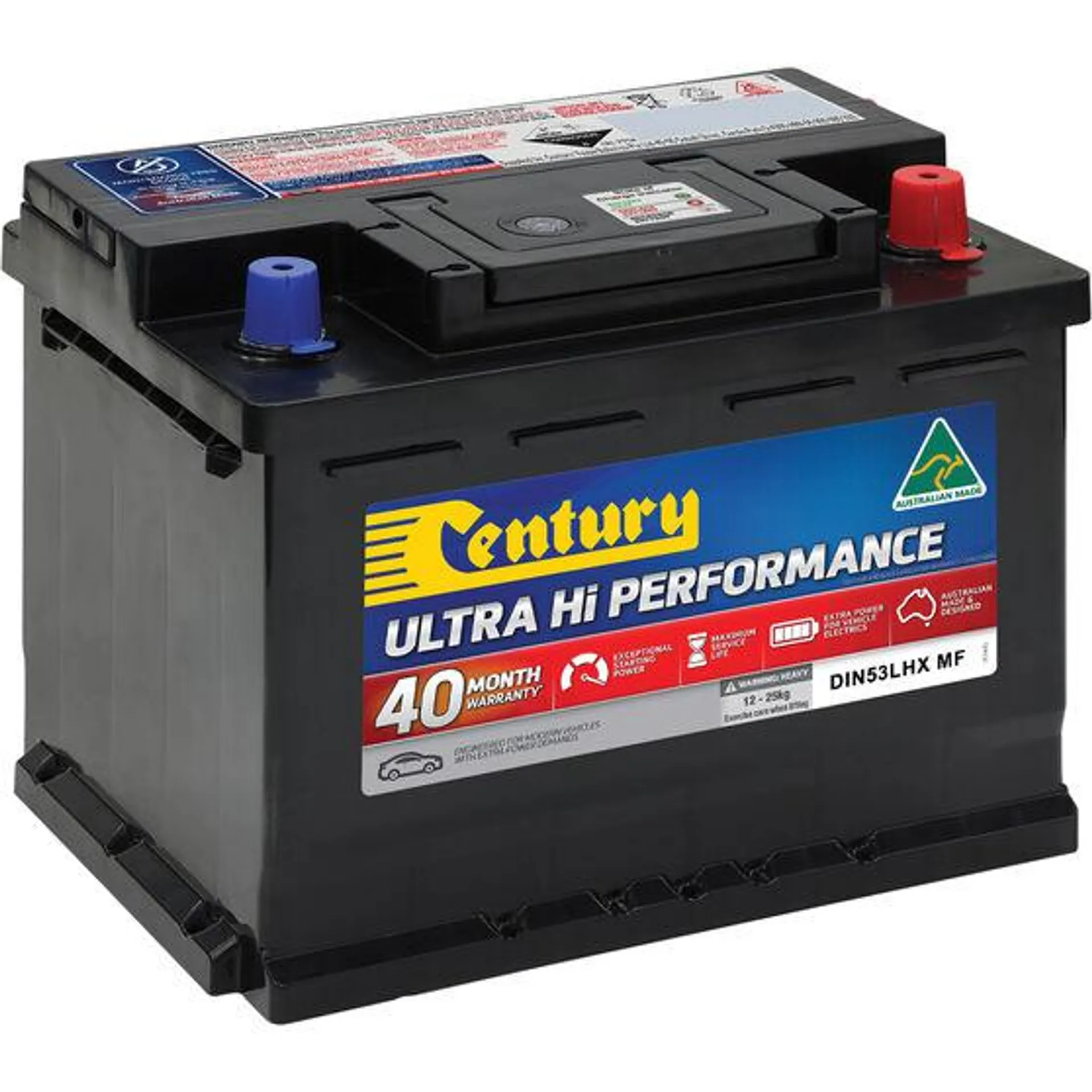 Century Ultra Hi Performance Car Battery DIN53LHX