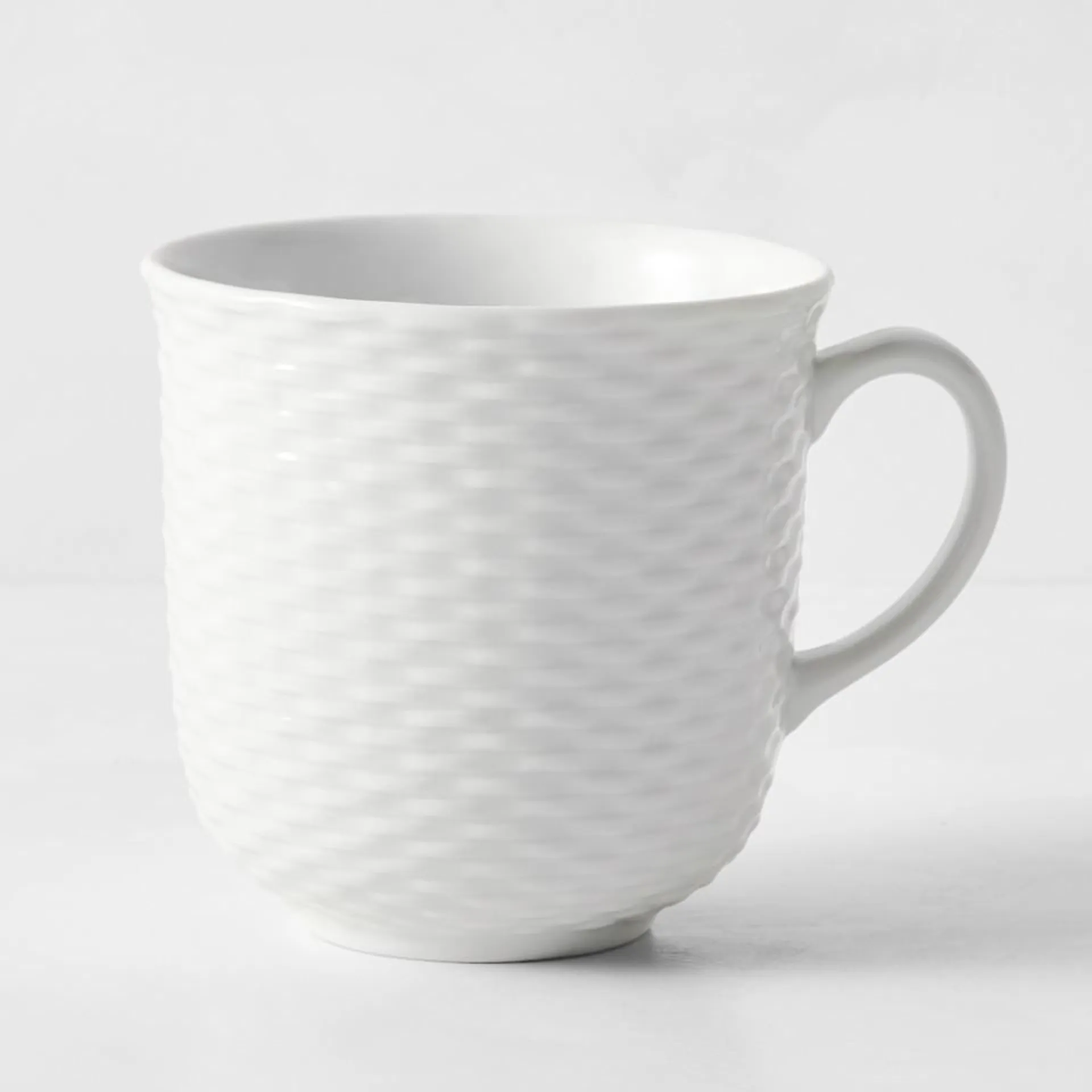 Pillivuyt Basketweave Porcelain Mug