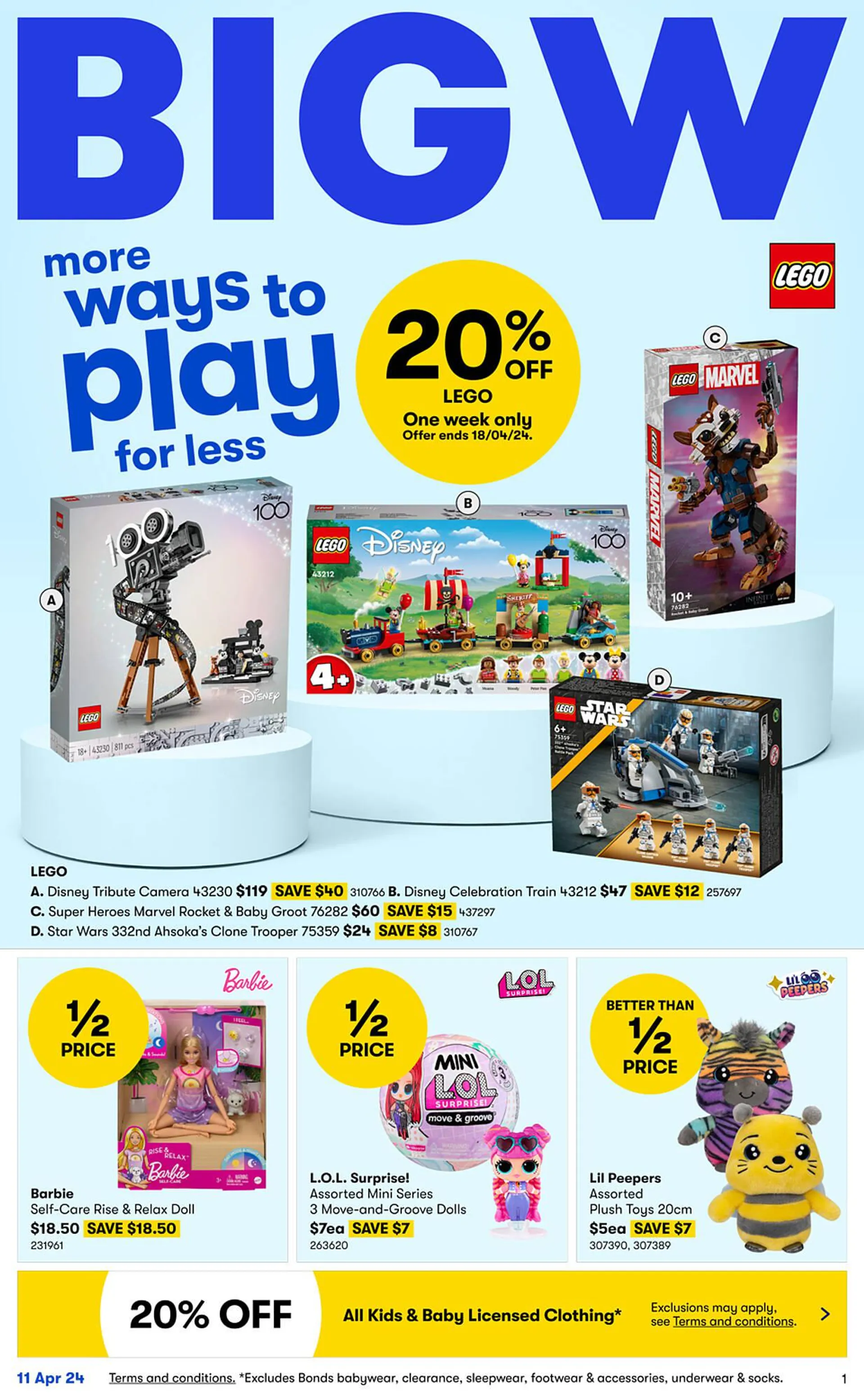 BIG W catalogue - Catalogue valid from 11 April to 24 April 2024 - page 