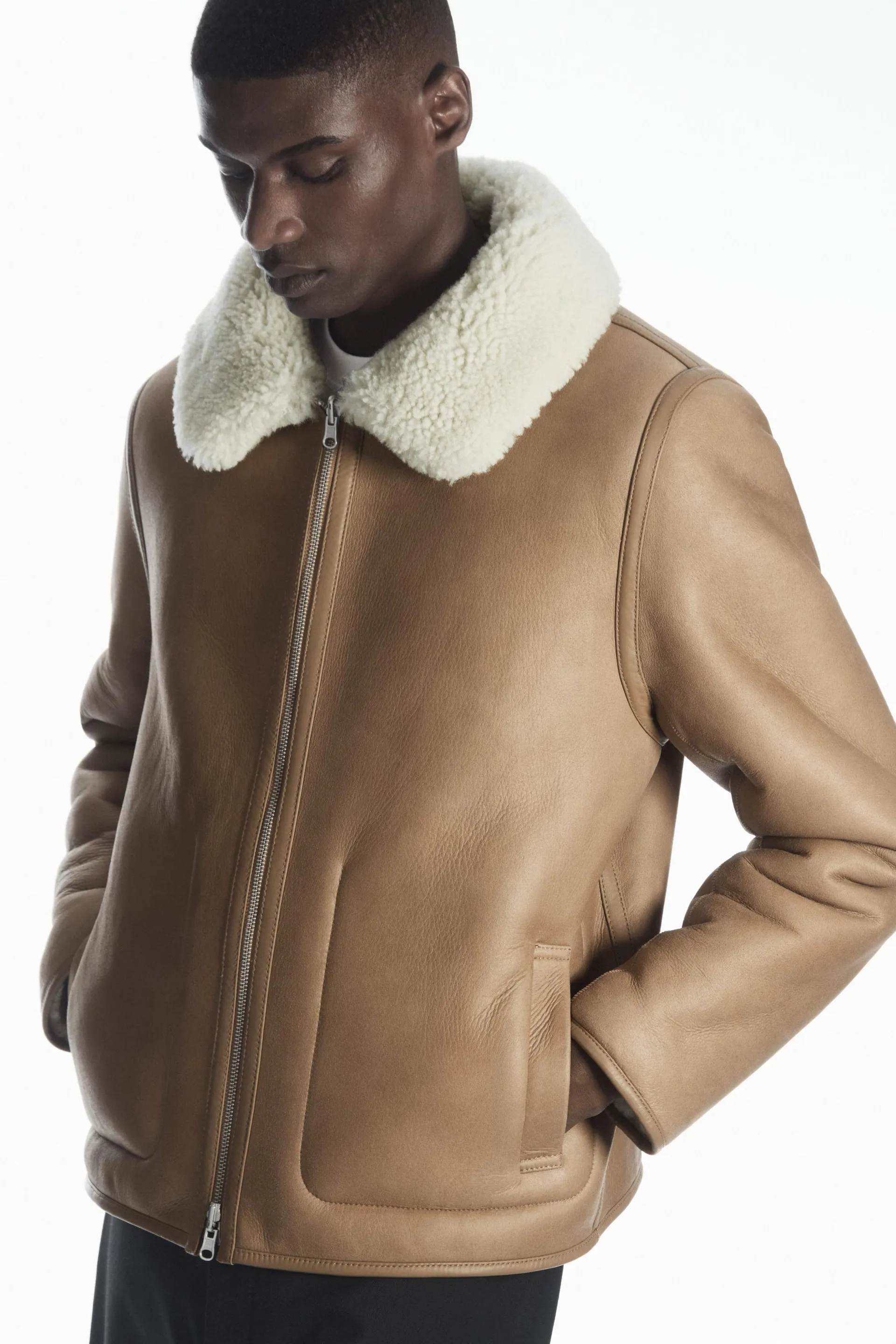 REVERSIBLE SHEARLING JACKET