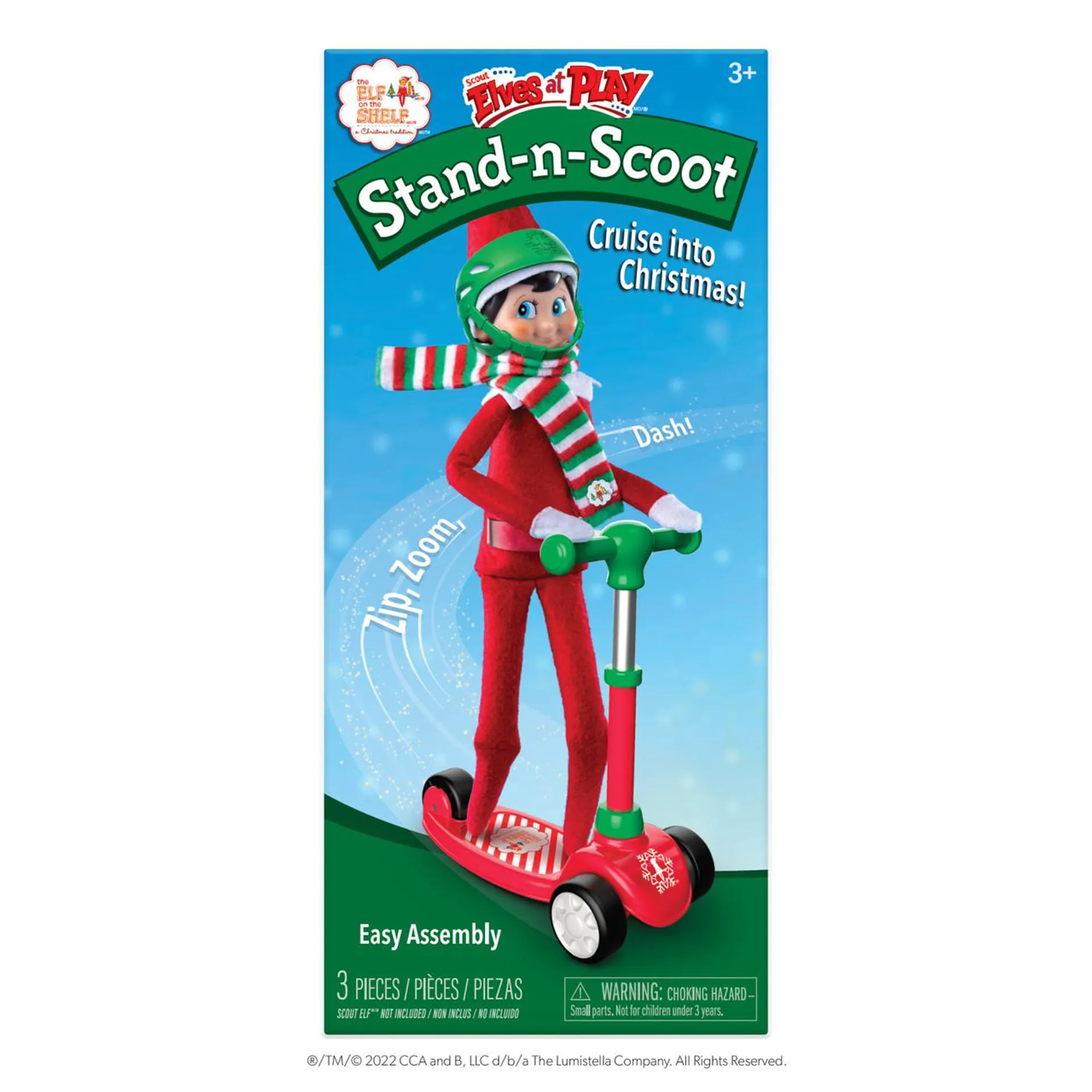 Scout Elves at Play Stand and Scoot