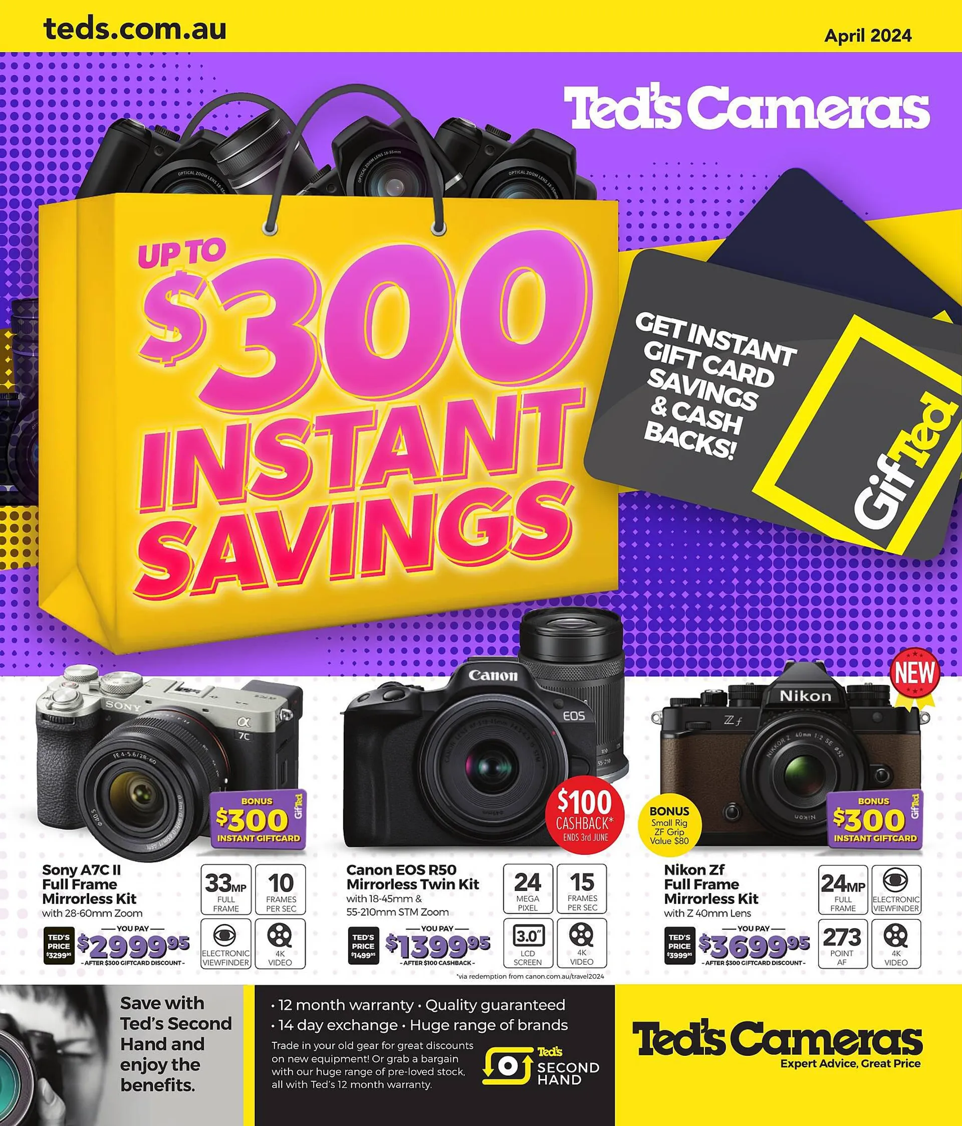 Teds Cameras catalogue - Catalogue valid from 1 April to 30 April 2024 - page 