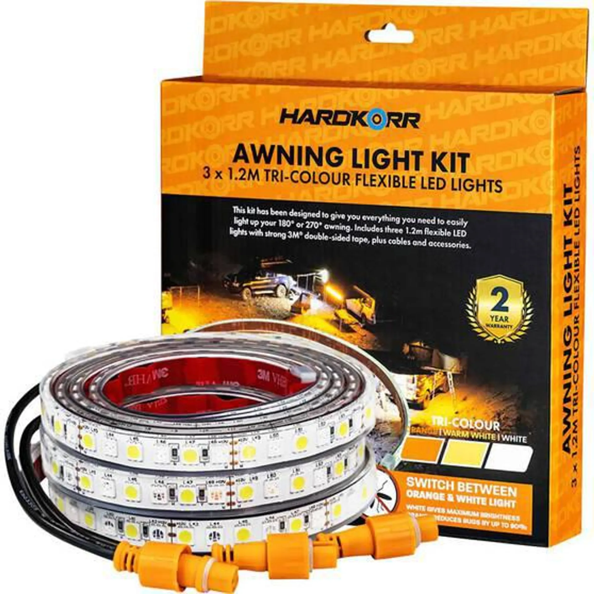 Hardkorr Tri Colour Awning Light Kit