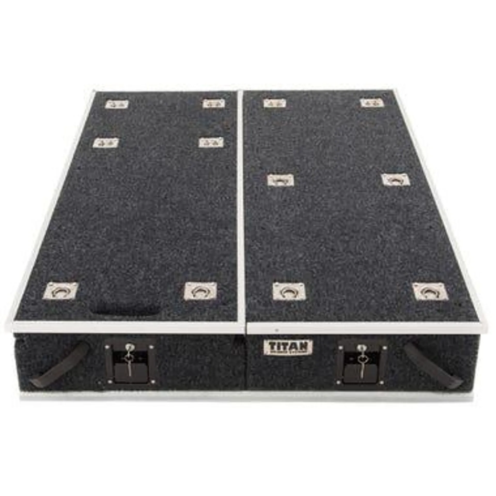 Titan 1300mm Drawers Suitable for Utes | Pair | incl Fridge Slide | Suits single and dual cab