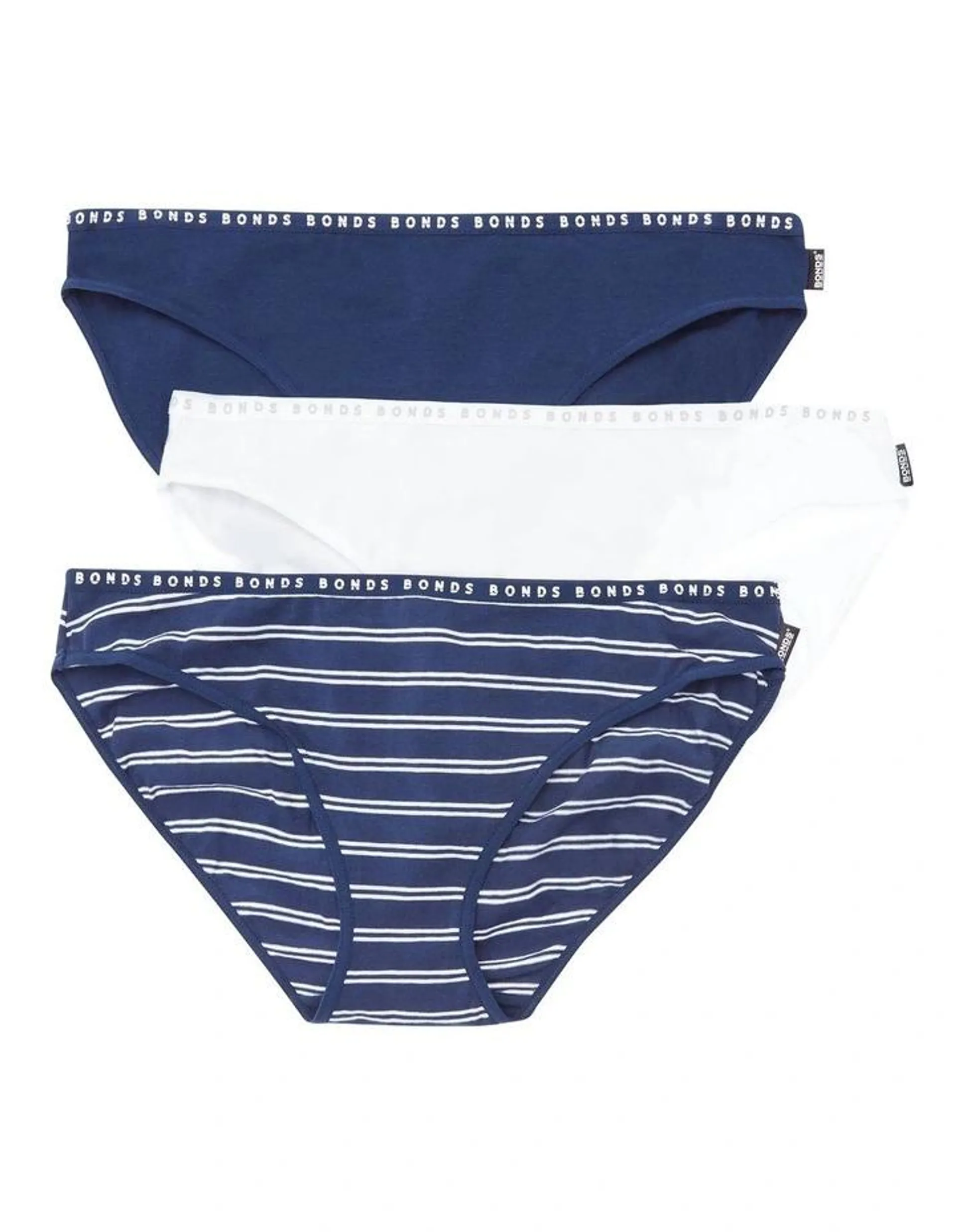 Hipster Bikini Brief 3 Pack in Navy