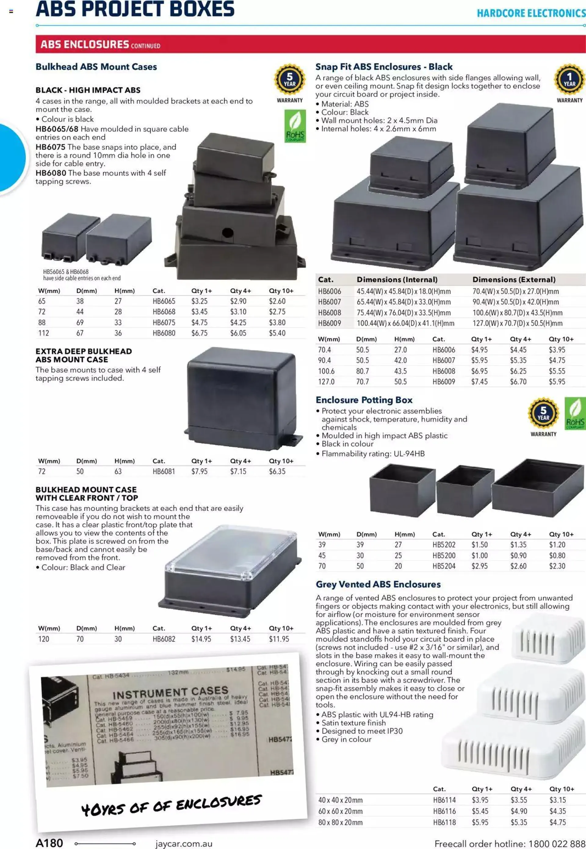 Jaycar Engineering And Scientific Catalogue Back - Catalogue valid from 27 October to 31 January 2024 - page 180