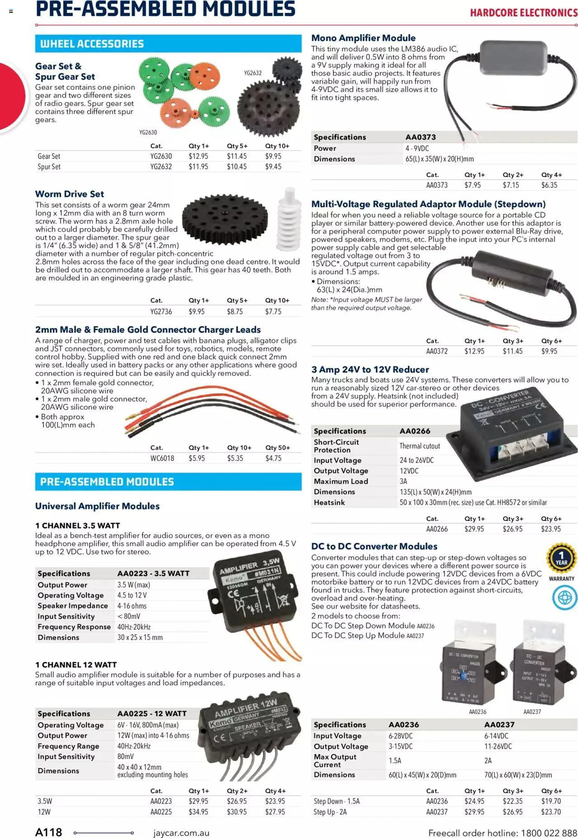 Jaycar Engineering And Scientific Catalogue Back - Catalogue valid from 27 October to 31 January 2024 - page 118