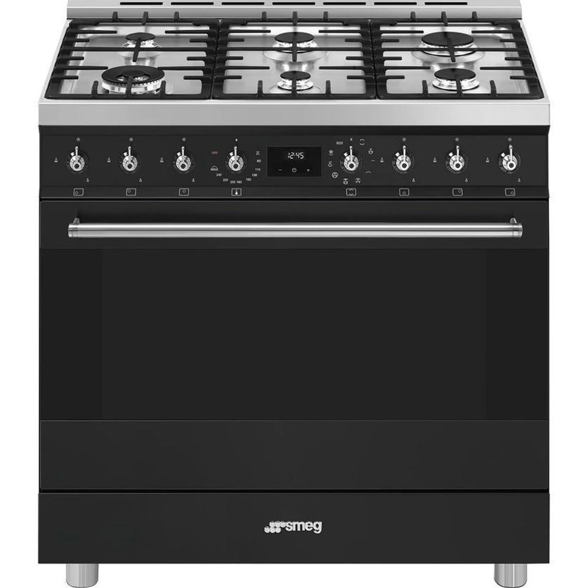 Smeg CSP9GMMBA2 Classic 90cm Matte Black Freestanding Cooker