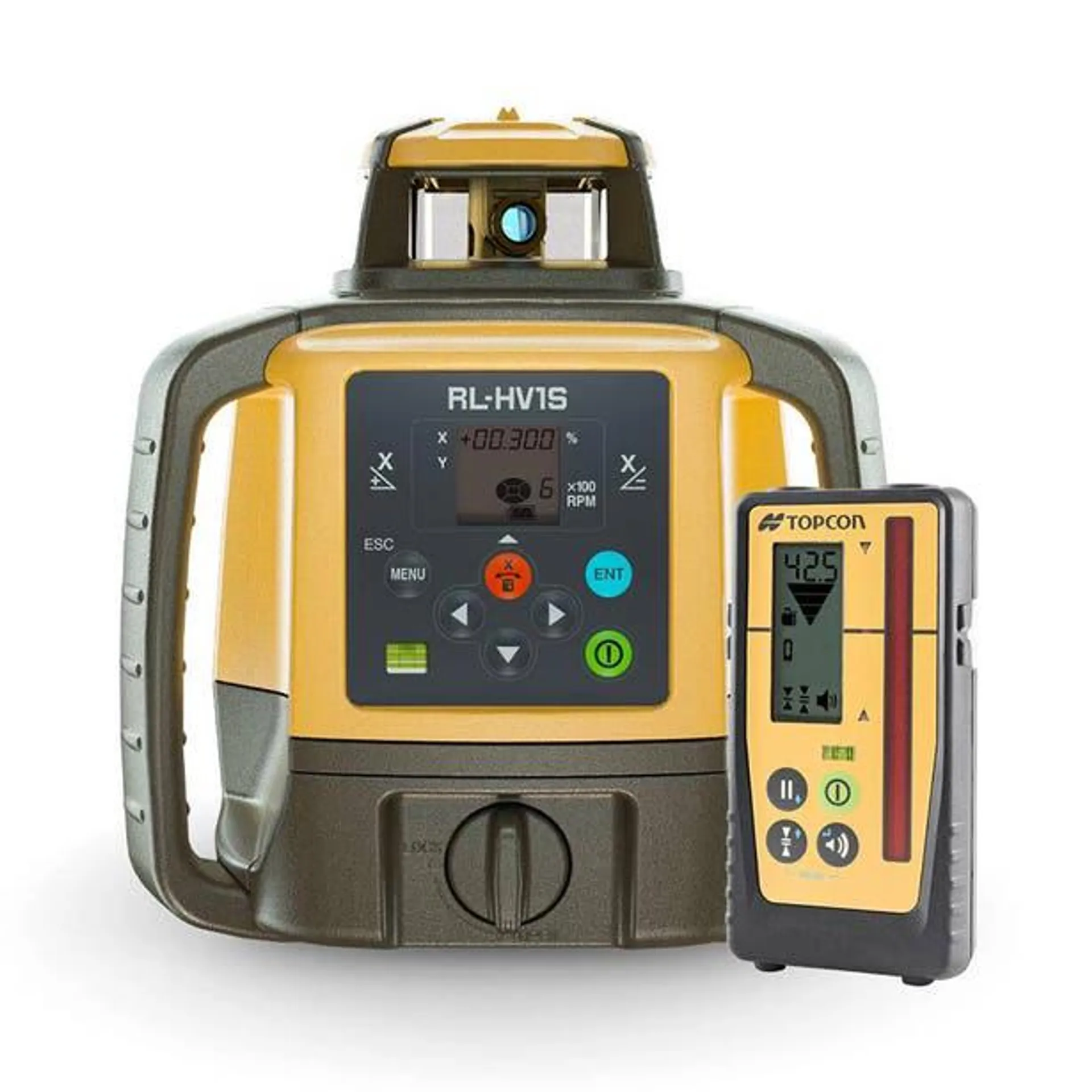 TOPCON RL-HV1S Single Grade Rotating Laser with Rechargeable Battery & Premium LS100D Receiver 1051612-09