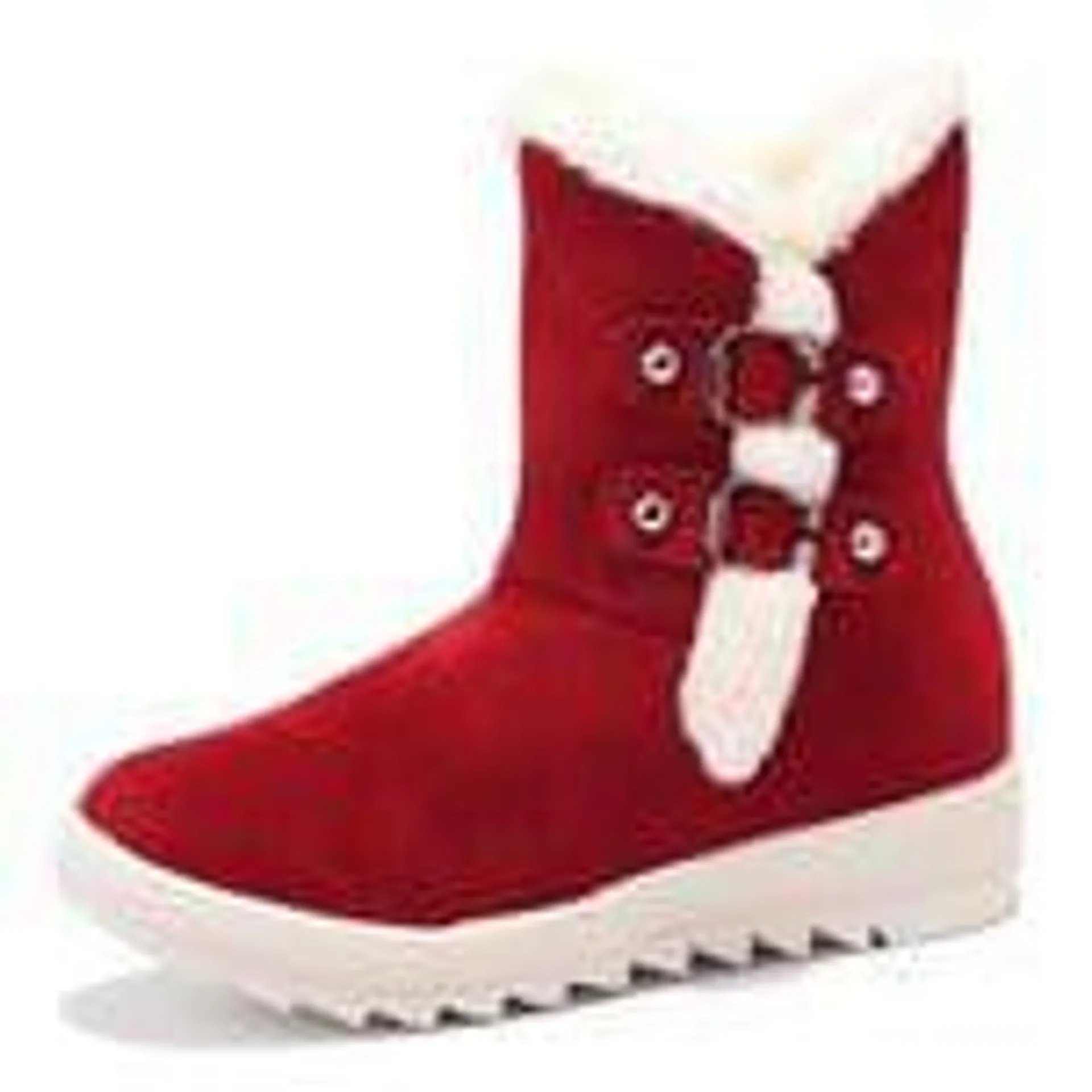 Newchic Height Increasing Low Heel Fur Lining Boots