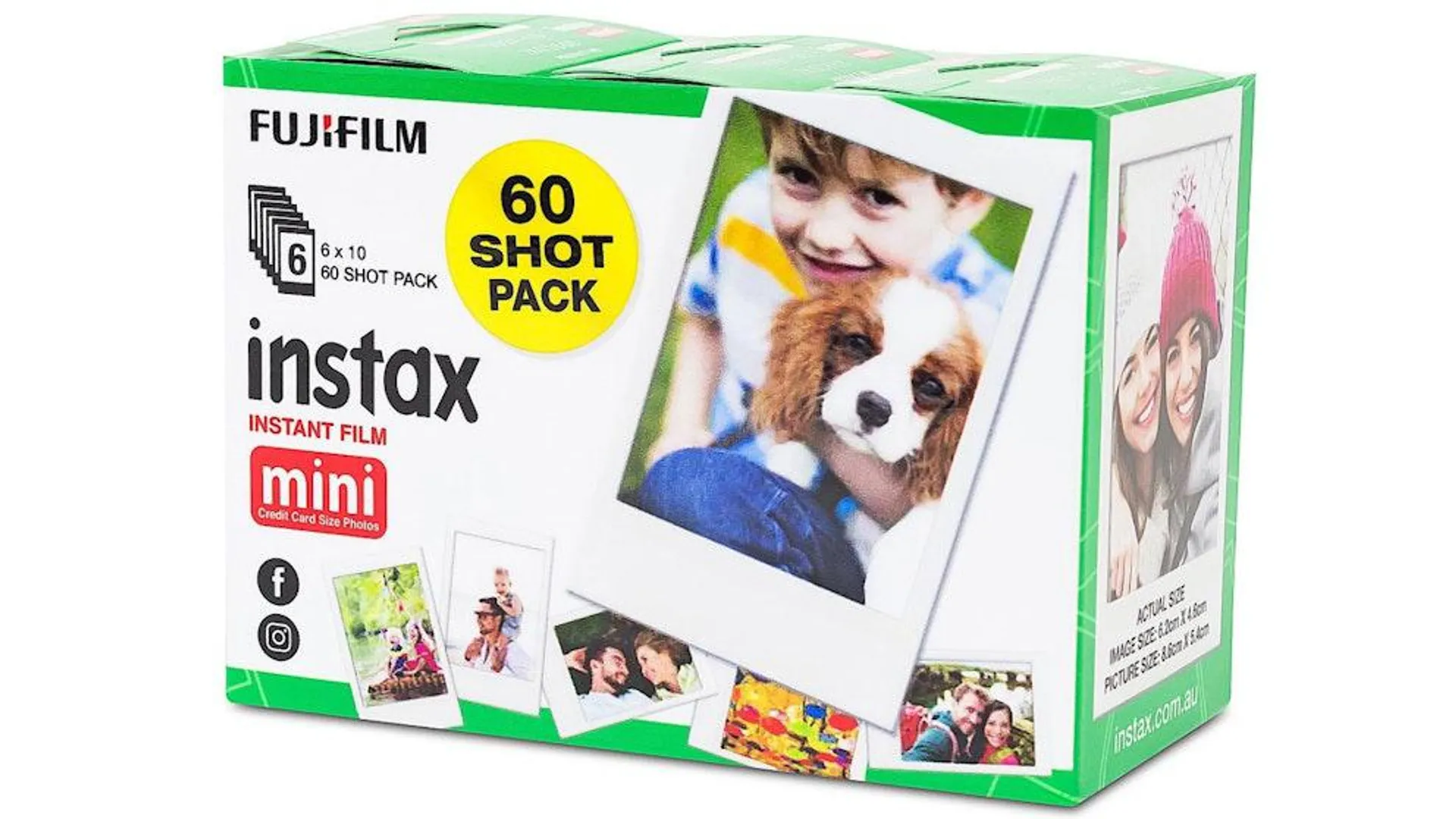 Instax Mini 60 Sheets Instant Film - White
