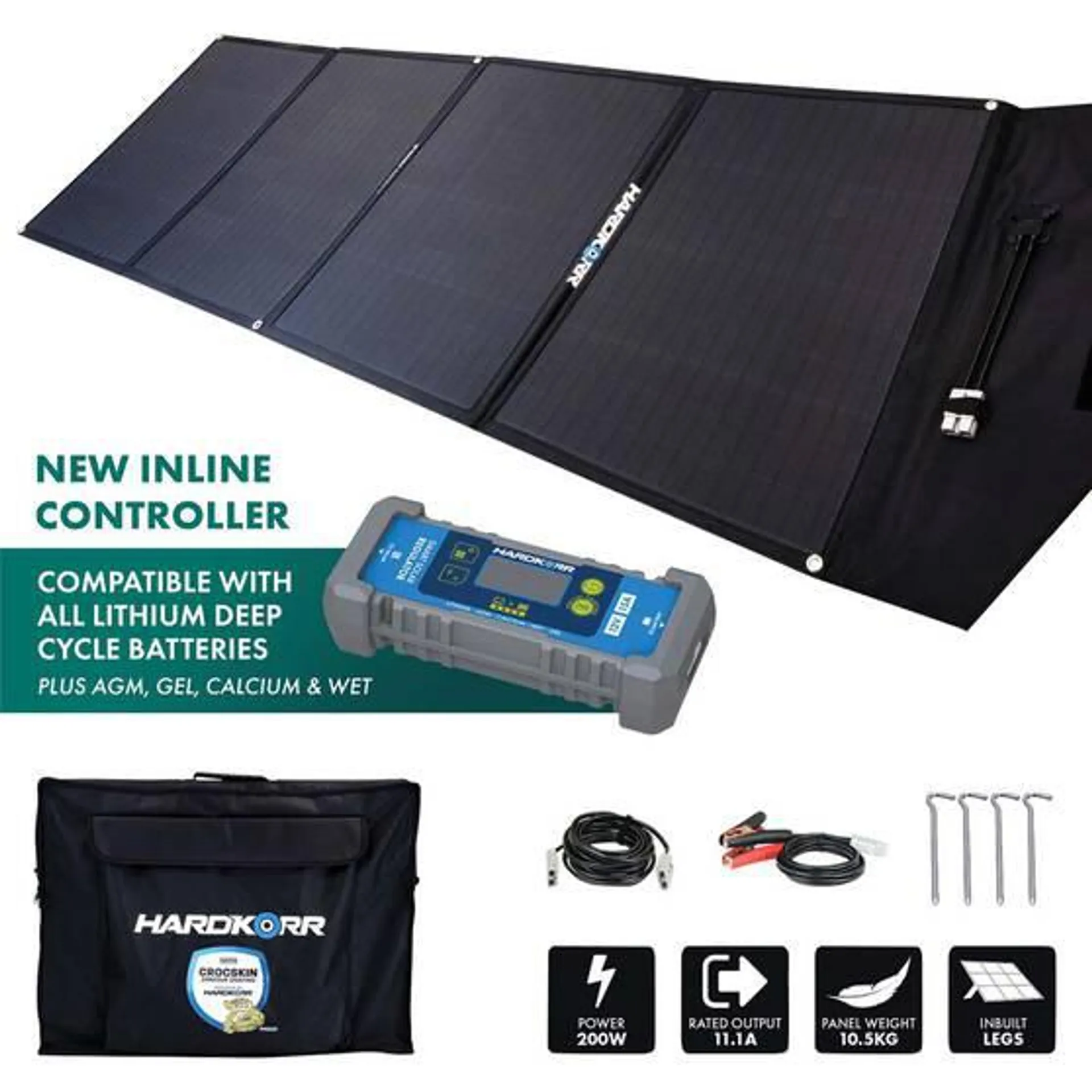 Hardkorr 200W Crocskin Solar Mat