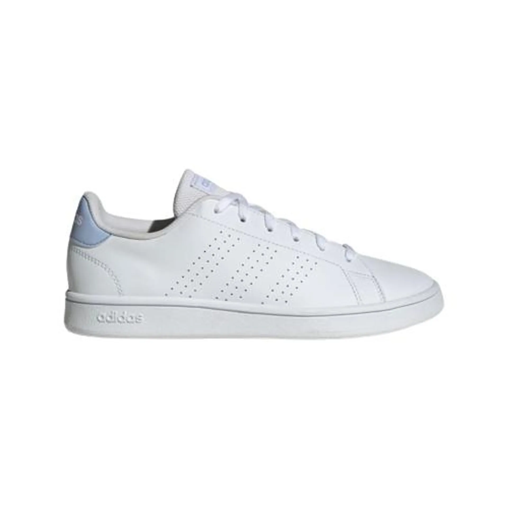 ADIDAS ADVANTAGE BASE SHOES - WOMEN - WHITE/BLUE DAWN