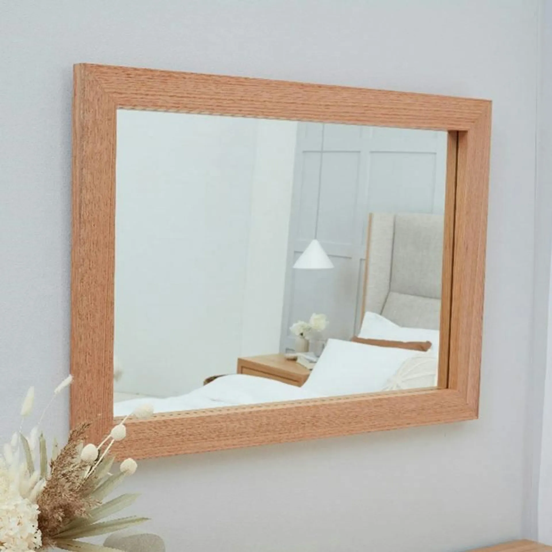 Rialto Hanging Mirror, Natural