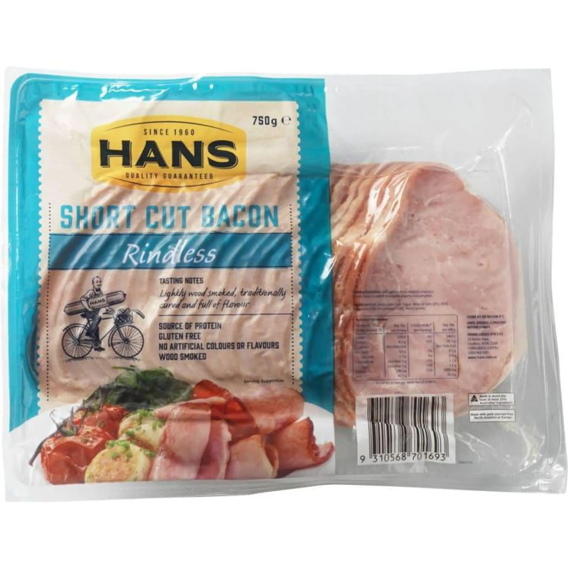 Hans Bacon Short Cut Rindless