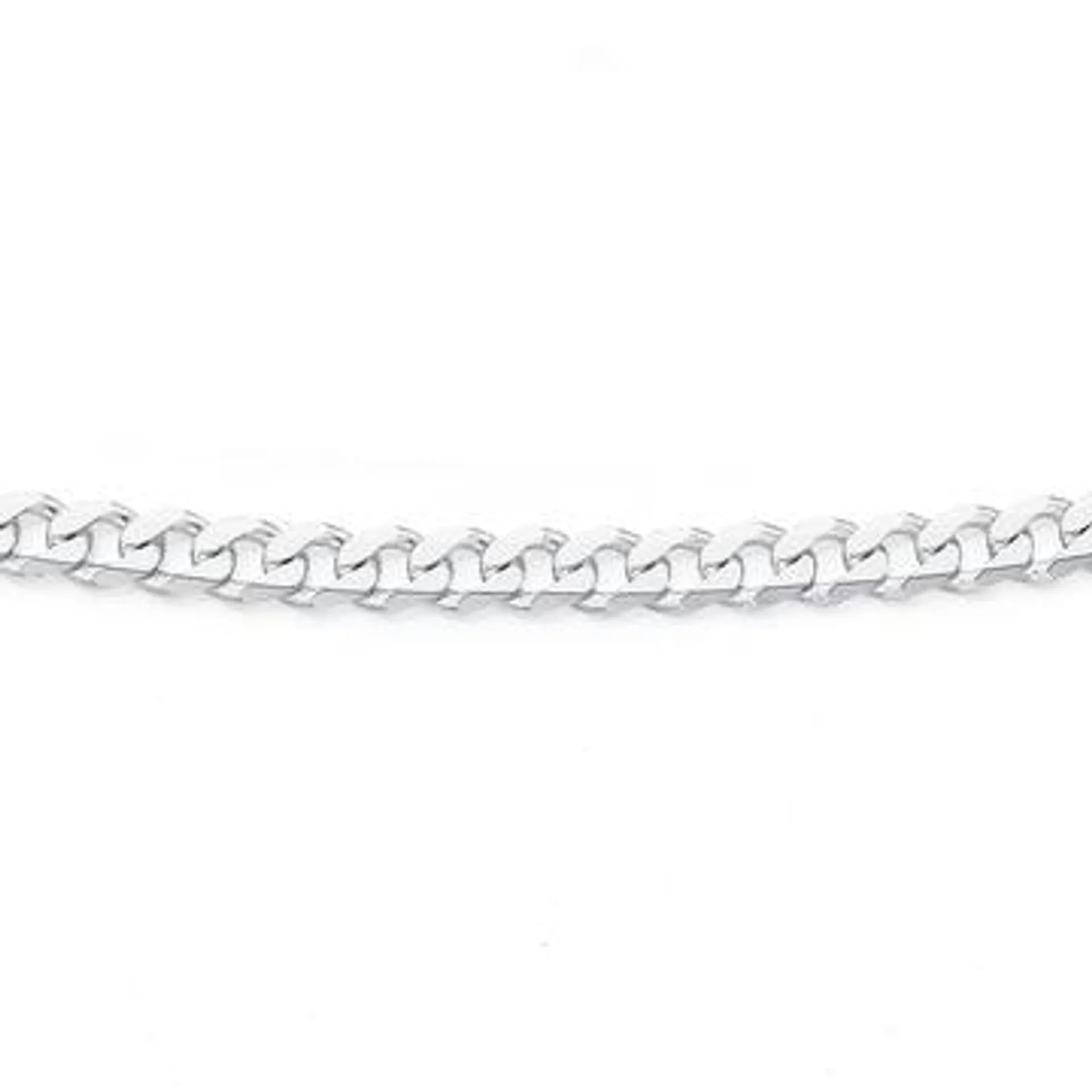 Sterling Silver 55cm Curb Chain