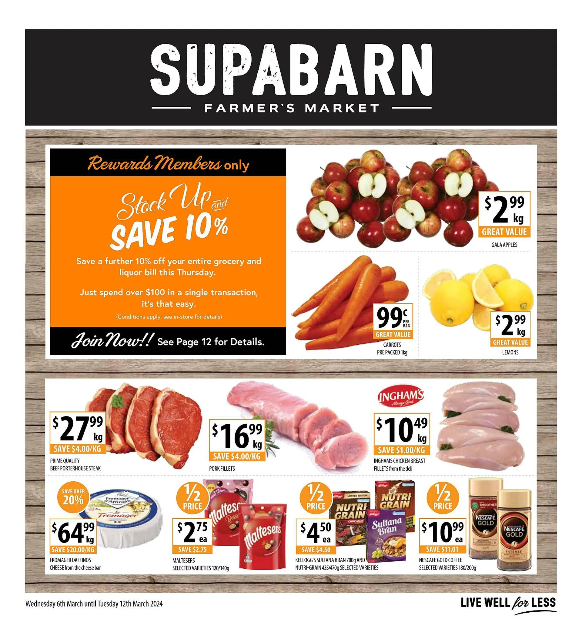 Supabarn catalogue - Catalogue valid from 6 March to 12 March 2024 - page 1