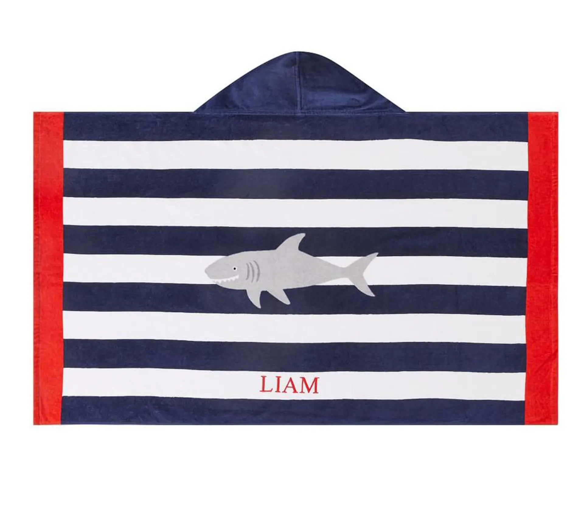 Shark Stripe Kids Beach Wrap