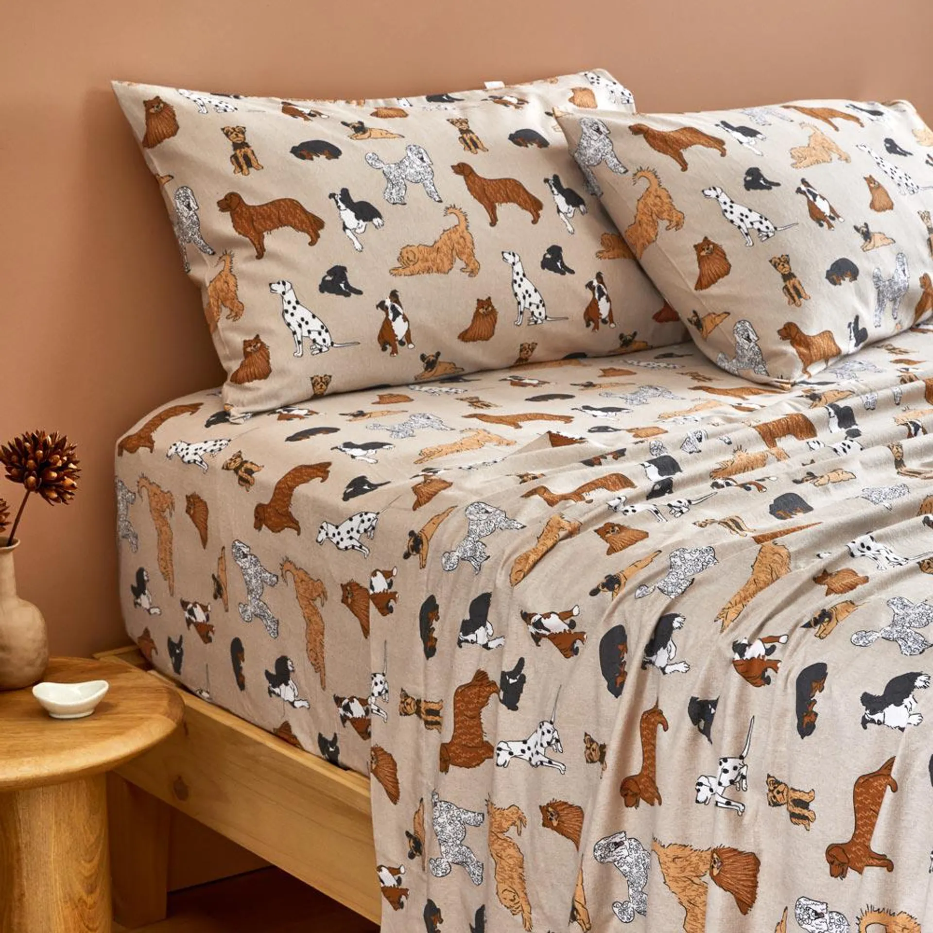 MyHouse Printed Flannelette Sheet Set