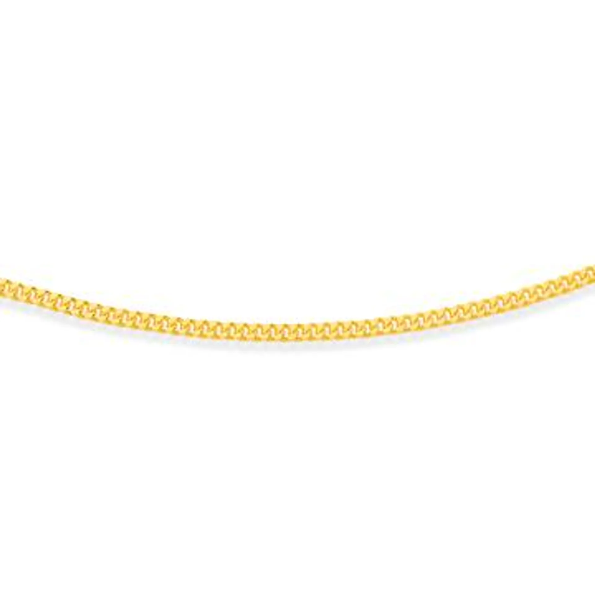 9ct Gold 50cm Solid Curb Chain