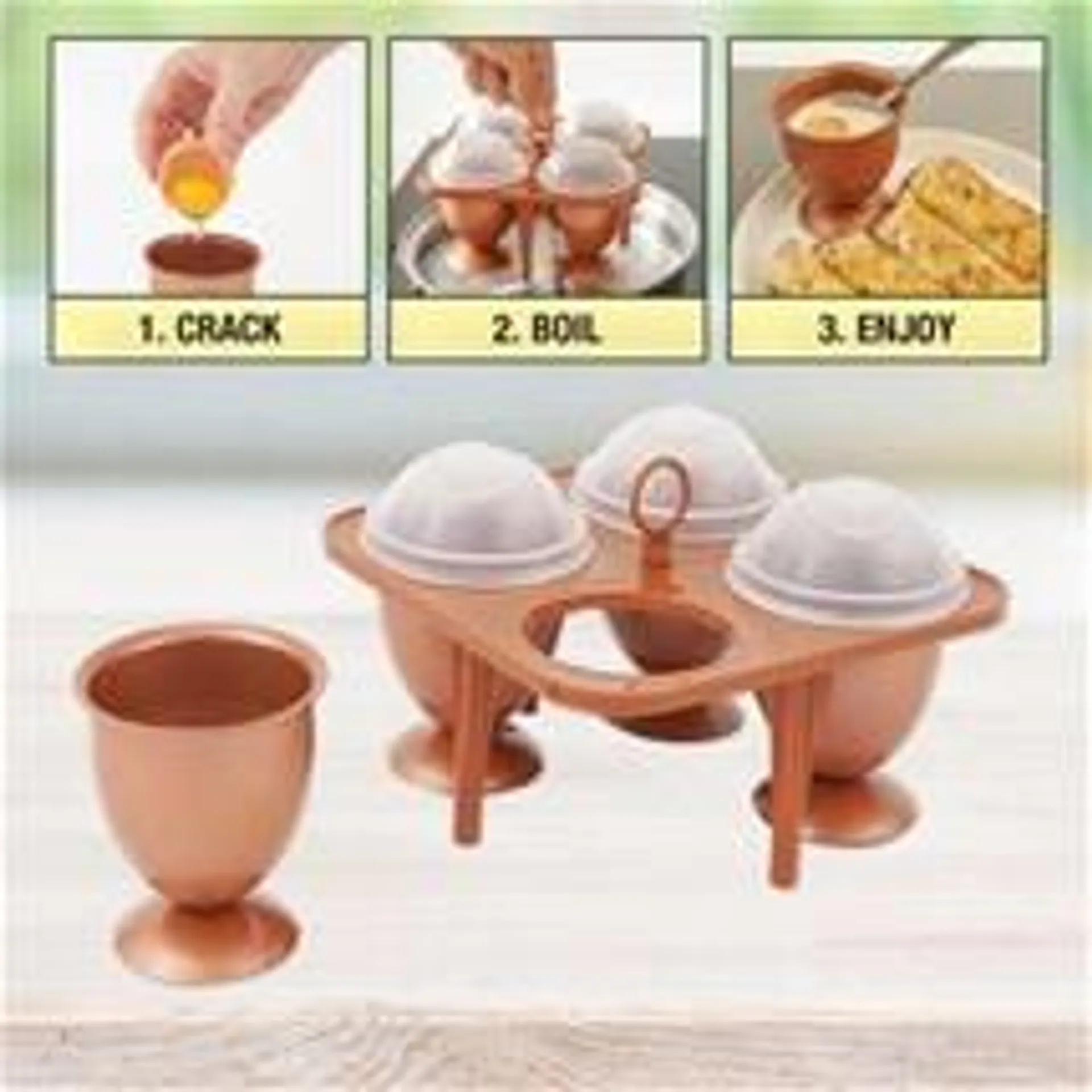 Copper Egg Cooker