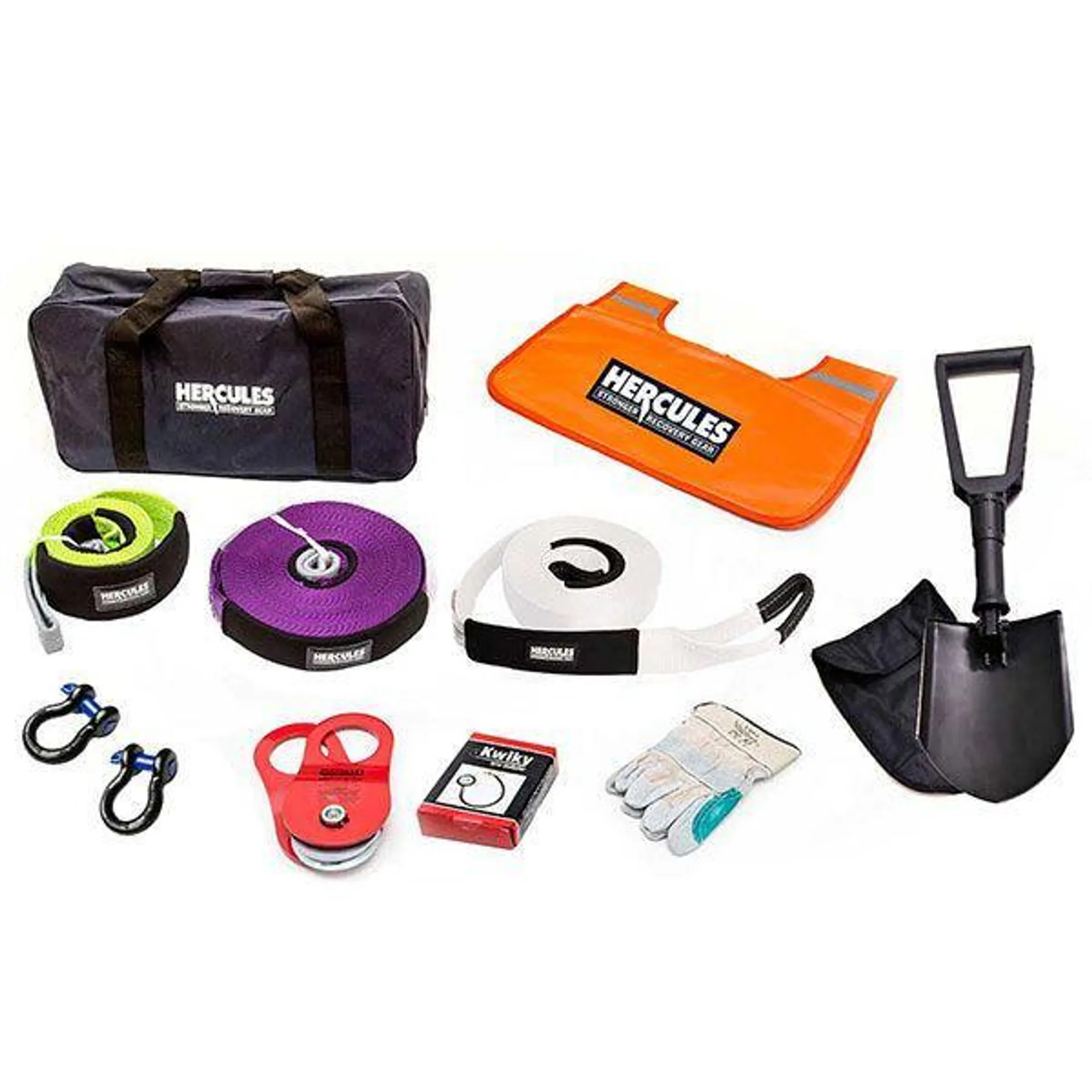 Hercules Complete Recovery Kit - 11-piece | Snatch, Winch & 4WD Gear