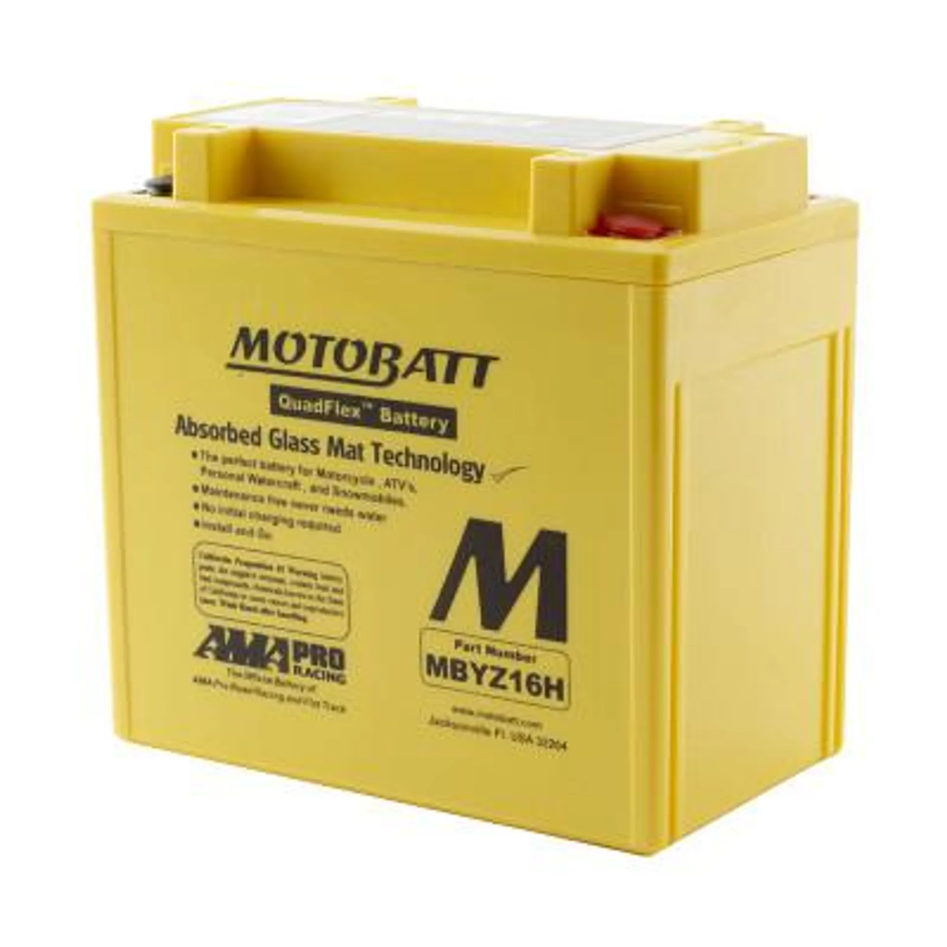 MBYZ16H 12V Motobatt Battery