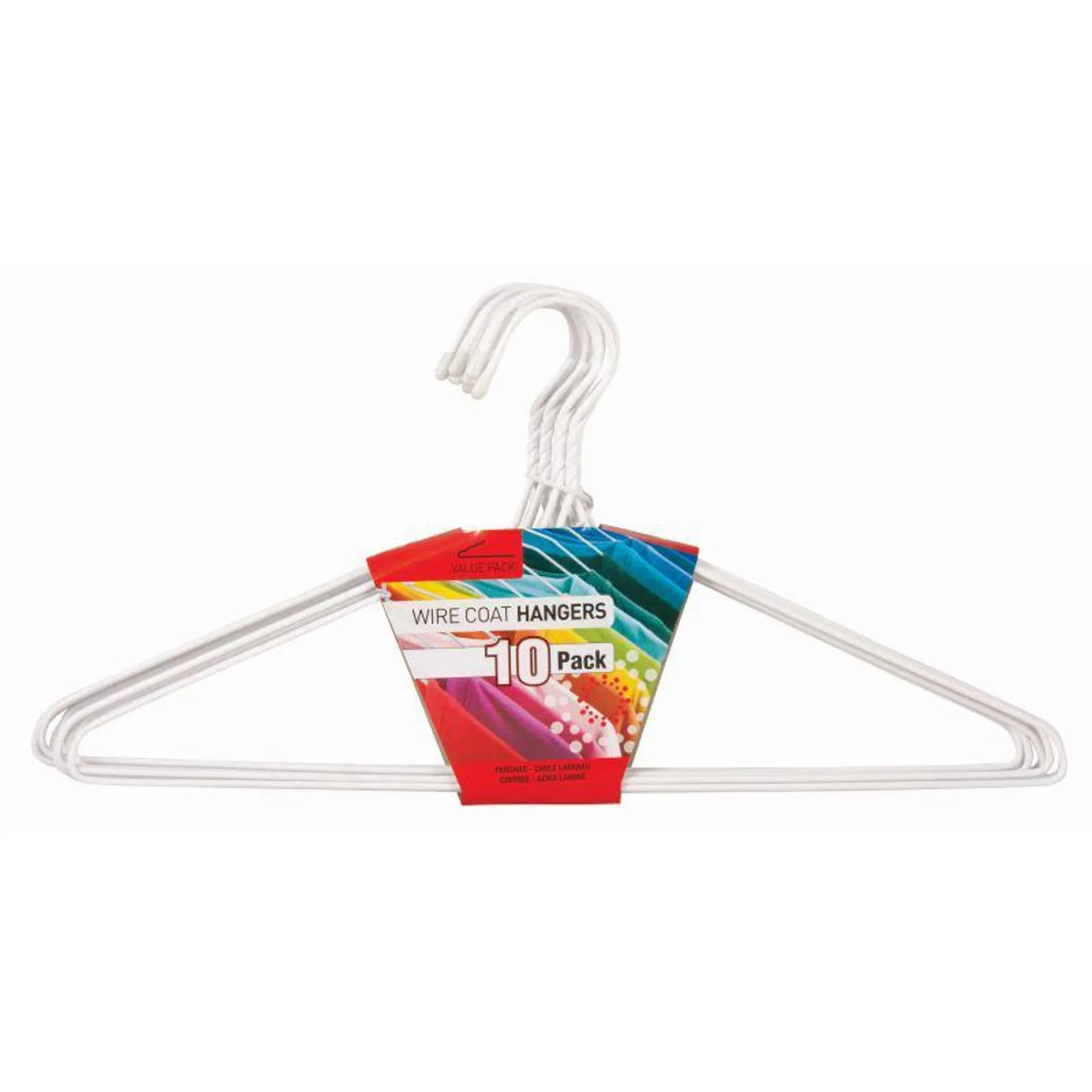 Wire Clothes Hangers 10pk