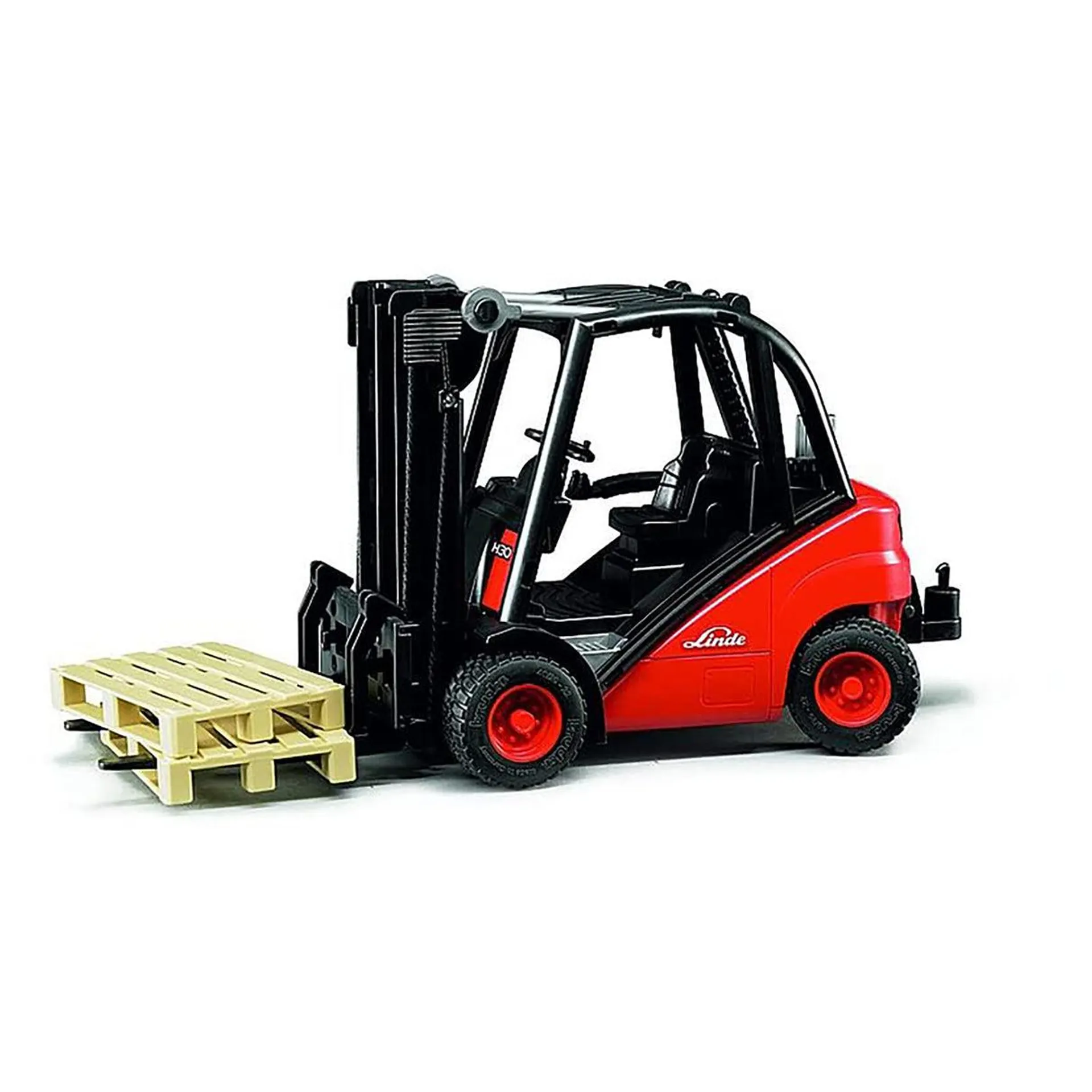 Bruder 1:16 Linde Fork Lift H30D with 2 Pallets Toy Truck