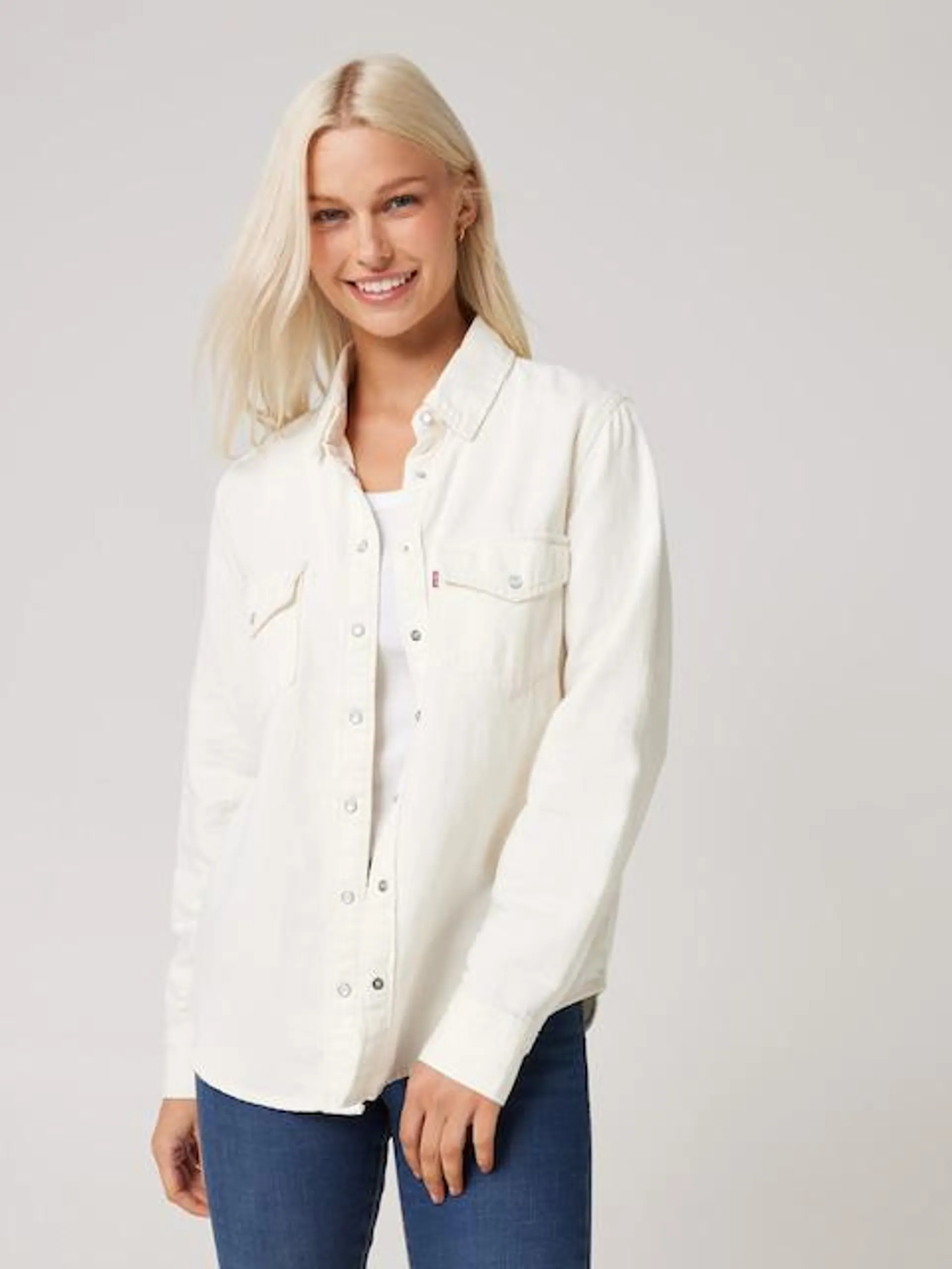 Levi's Iconic Western Shirt In Tan Rinse