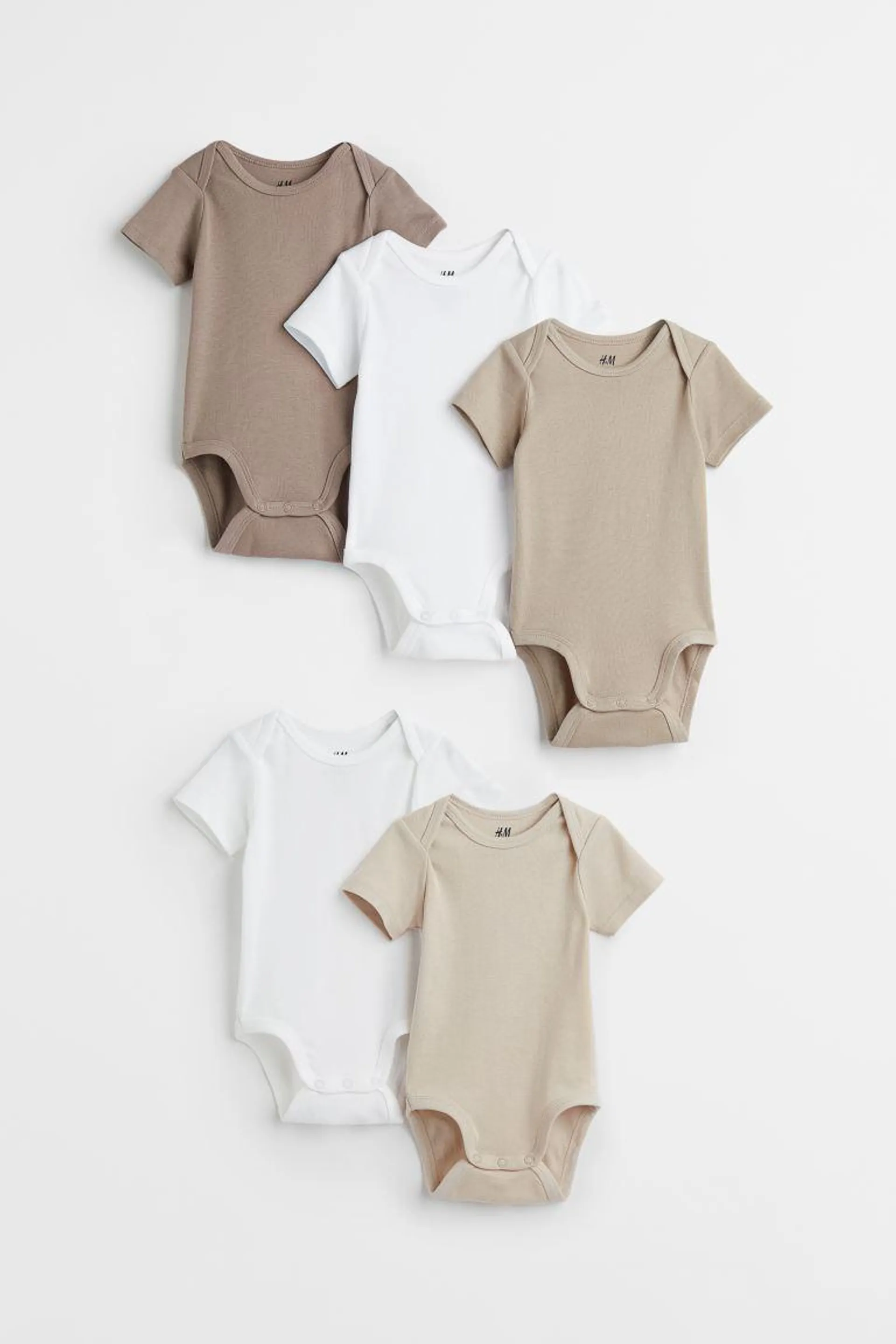 5-pack Cotton Bodysuits