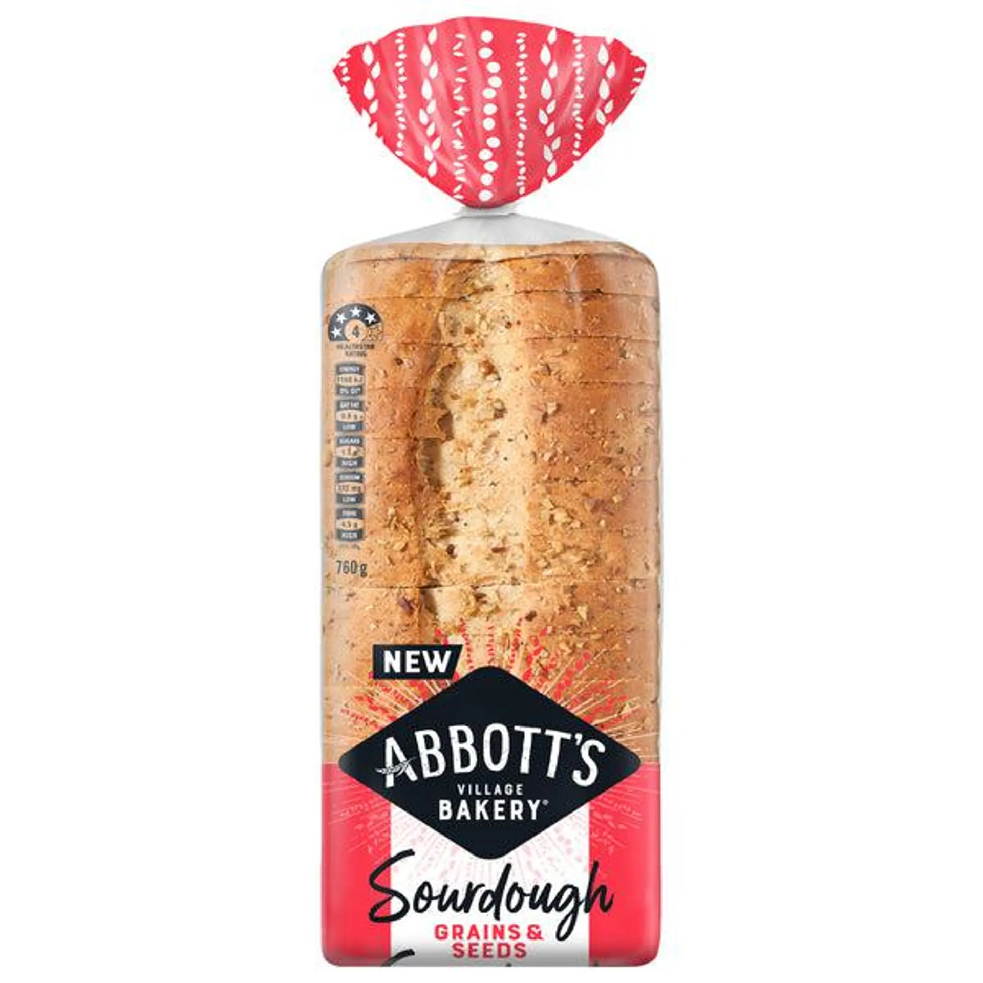 Abbotts Bakery Sourdough Grains and Seeds 760g