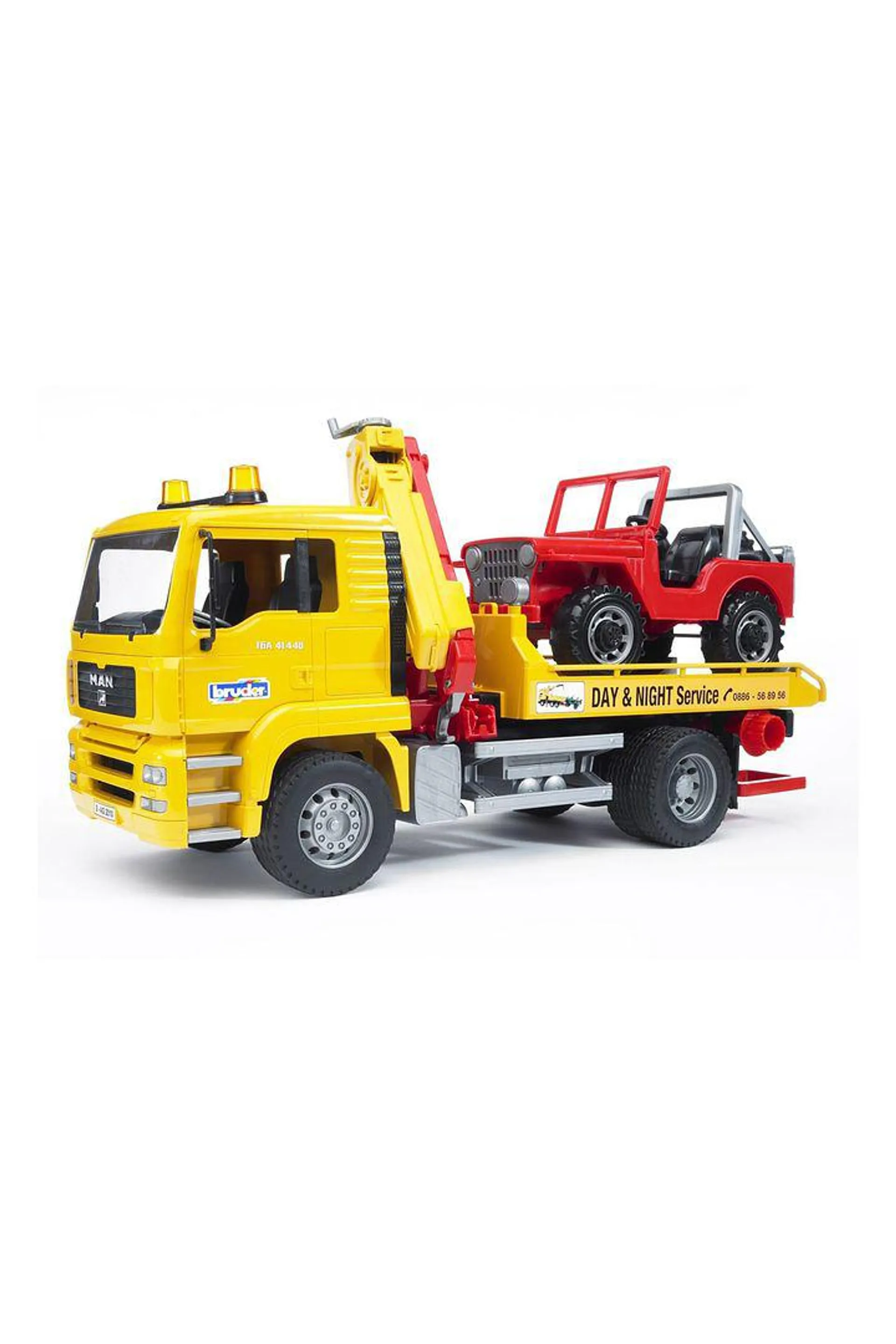 Bruder 1/16 Man Tga Breakdown Truck with Cross Country Vehicle