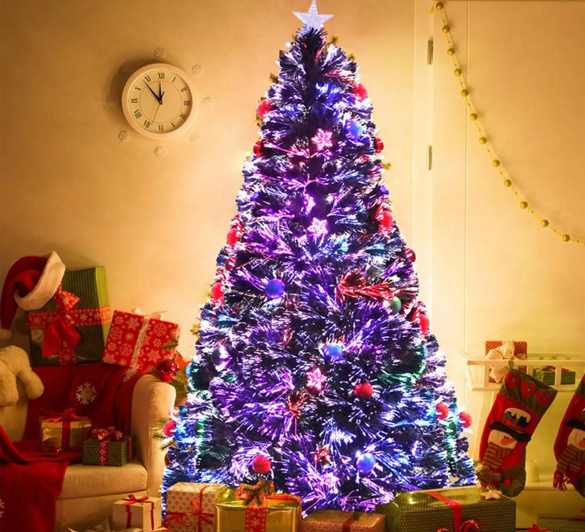Santaco 2.1M L Size Christmas Tree with Multi-colour Lights