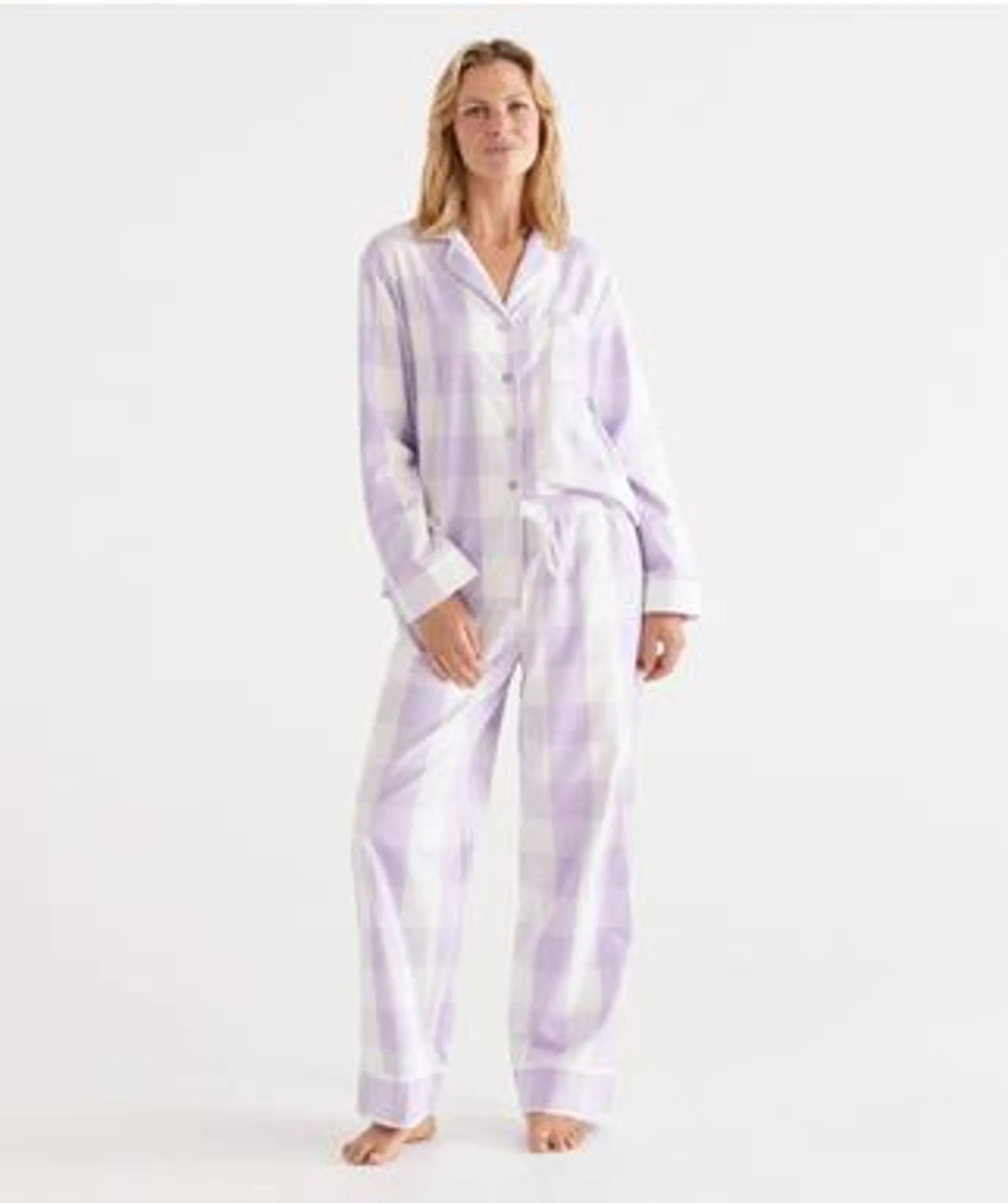 Heart Print Flannelette Pyjama Set